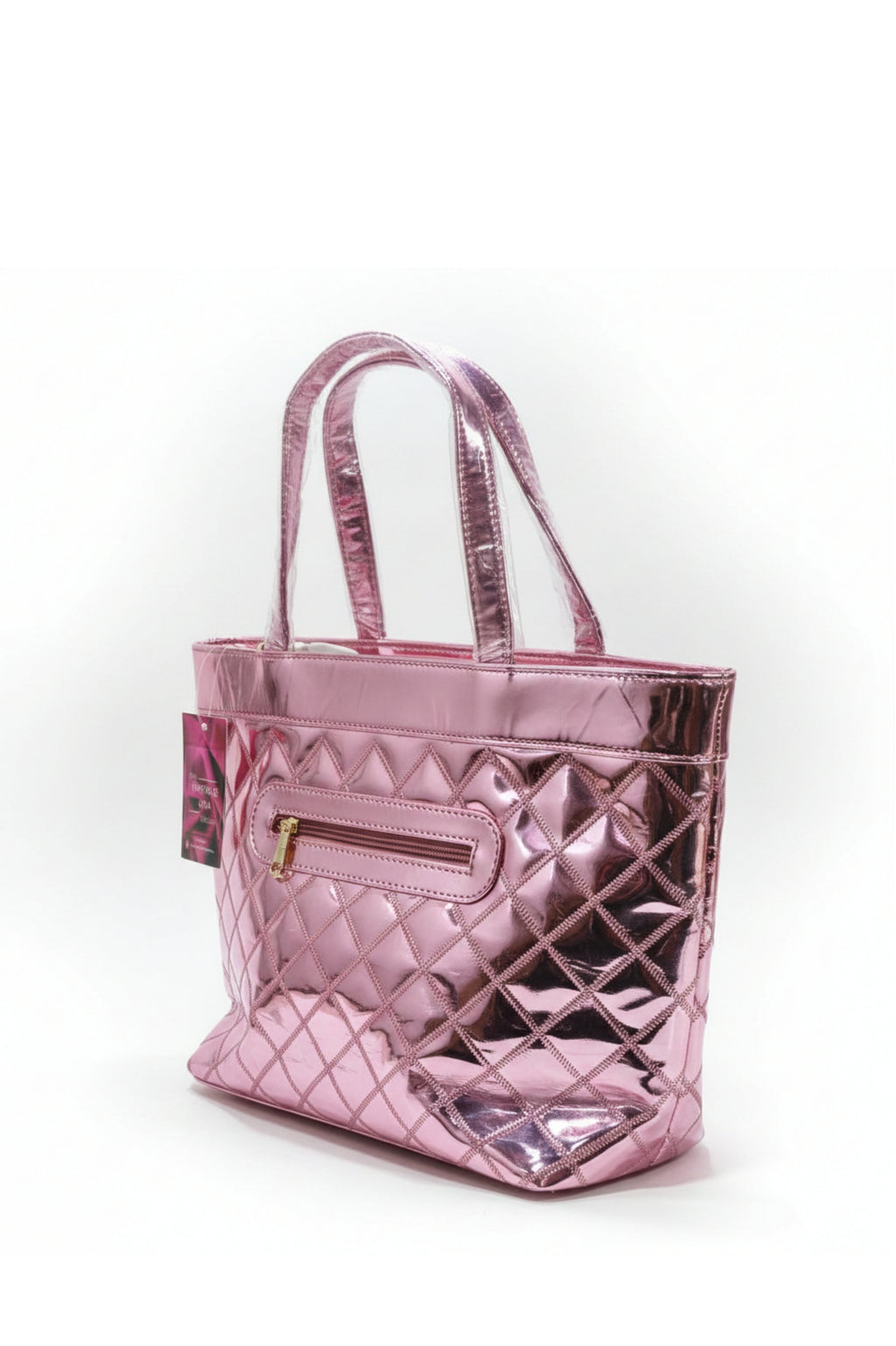 Women Premium Structured Handbag - Pink