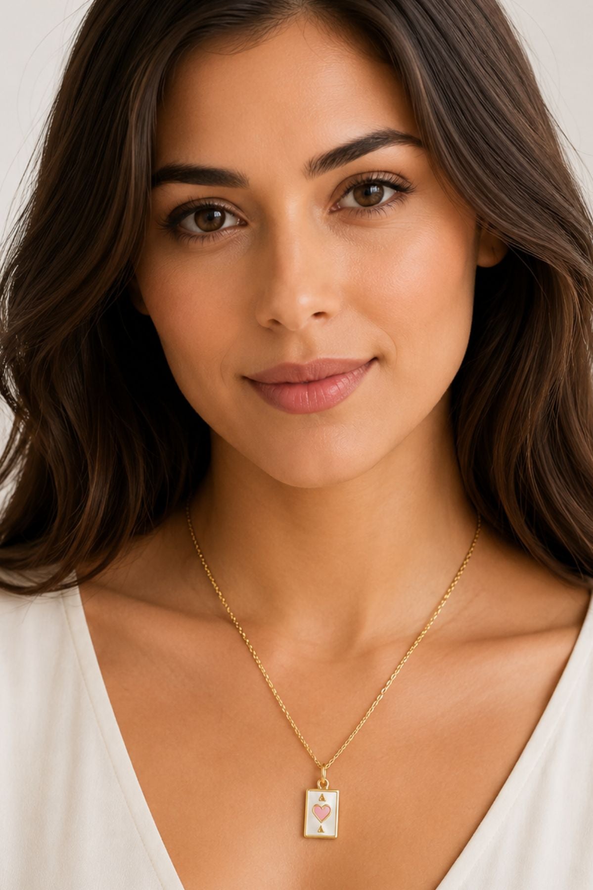 Ace of Heart Pendant Chain