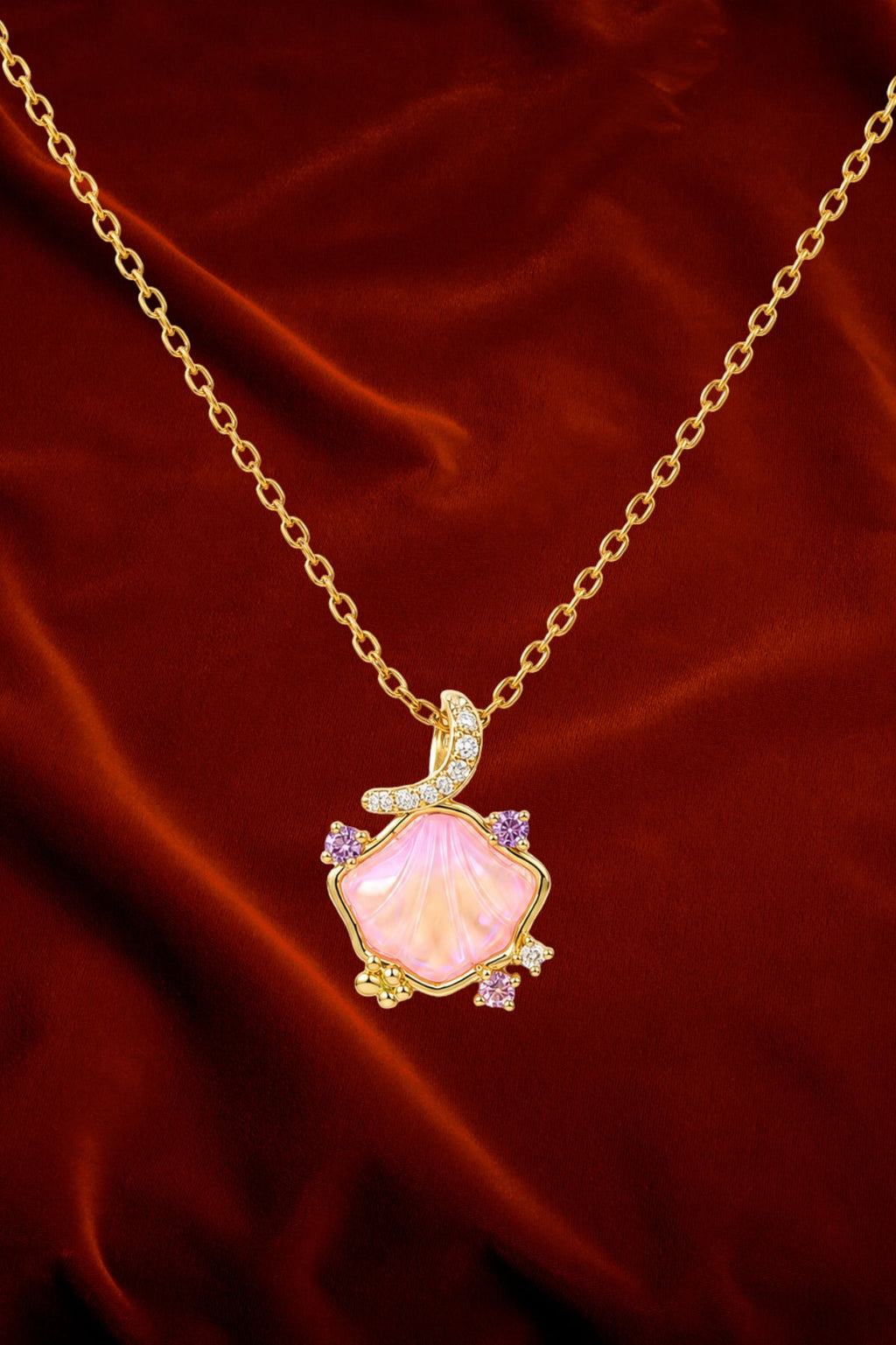 Gold Shell Pendant Chain