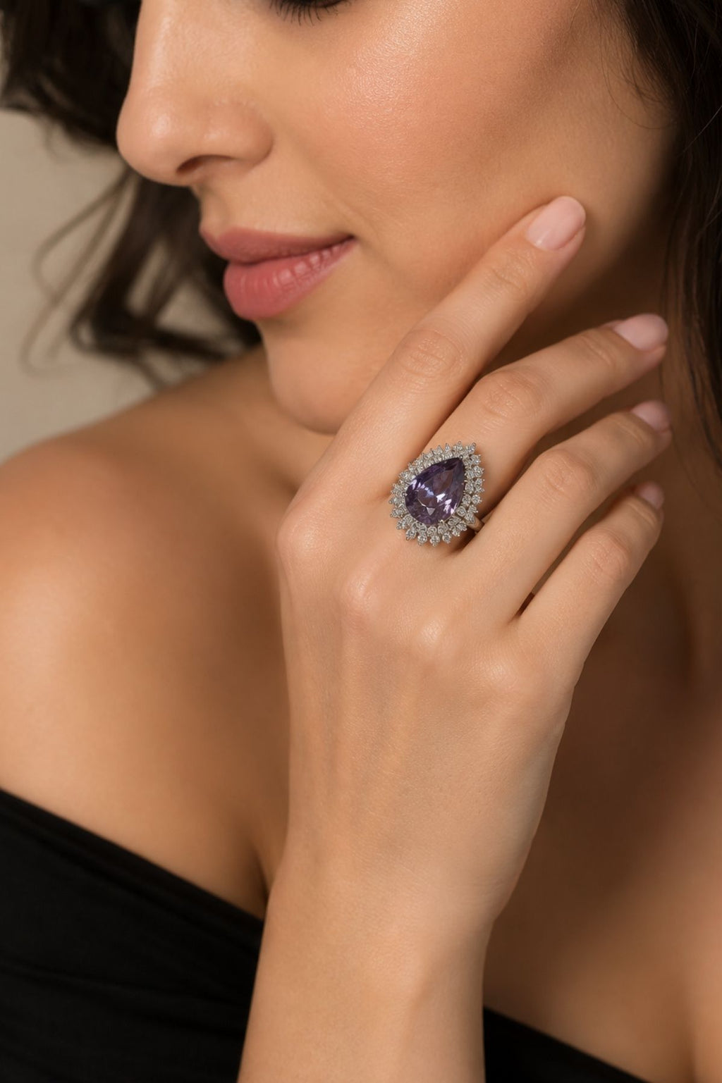 Purple Statement Ring