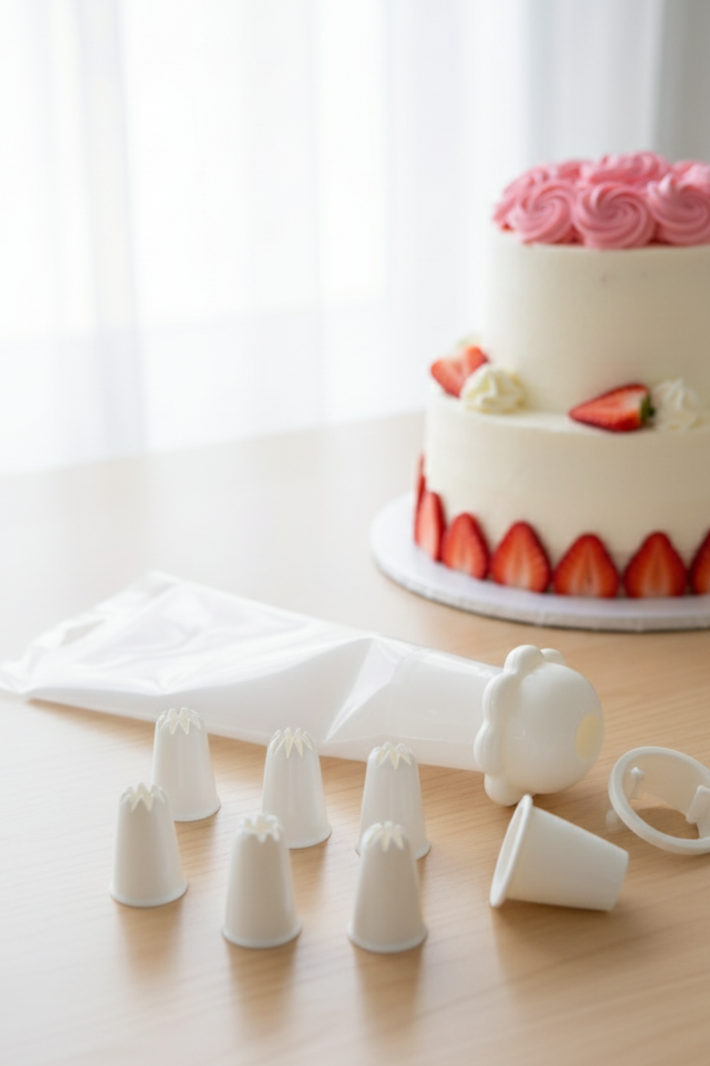 Cake Decorating Icing Bag – 8 Nozzle Set