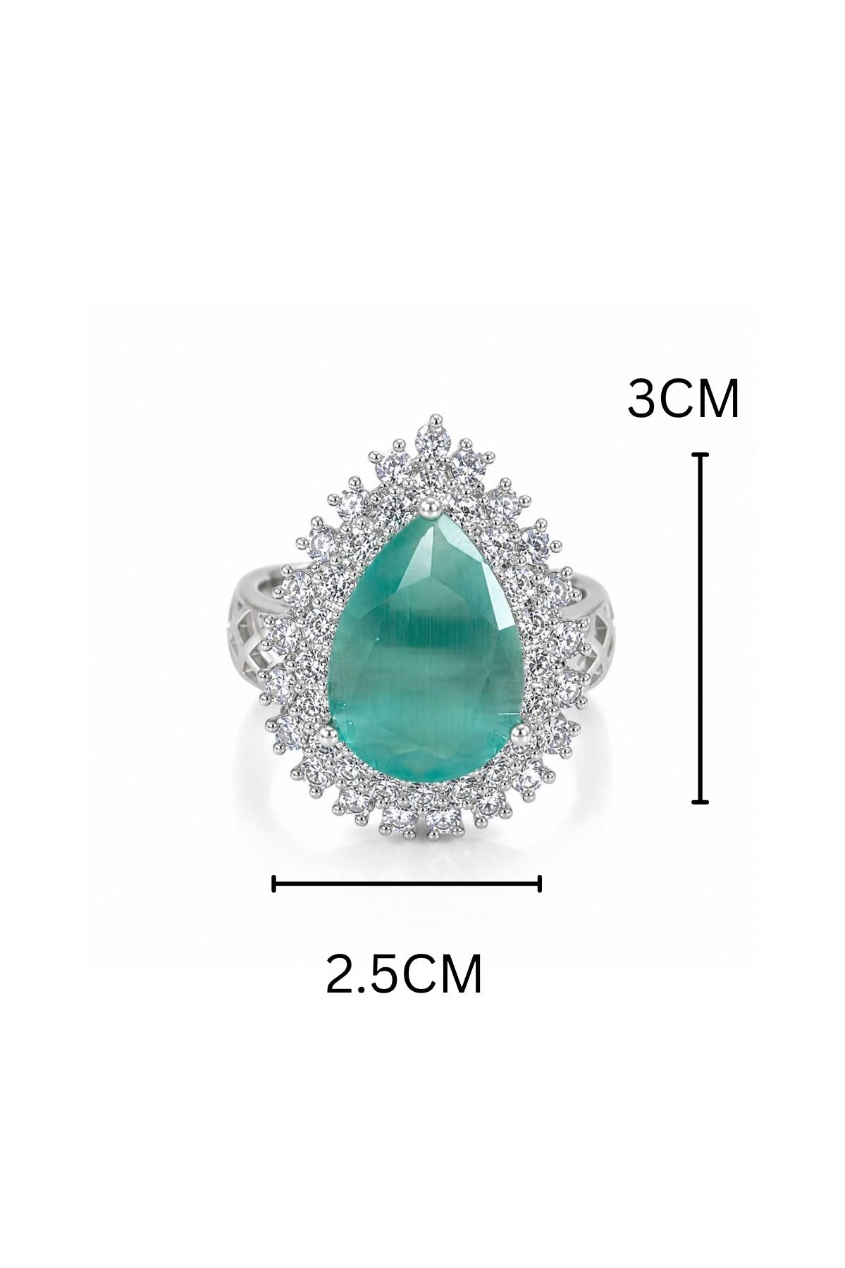 Sea Foam Green Statement Ring