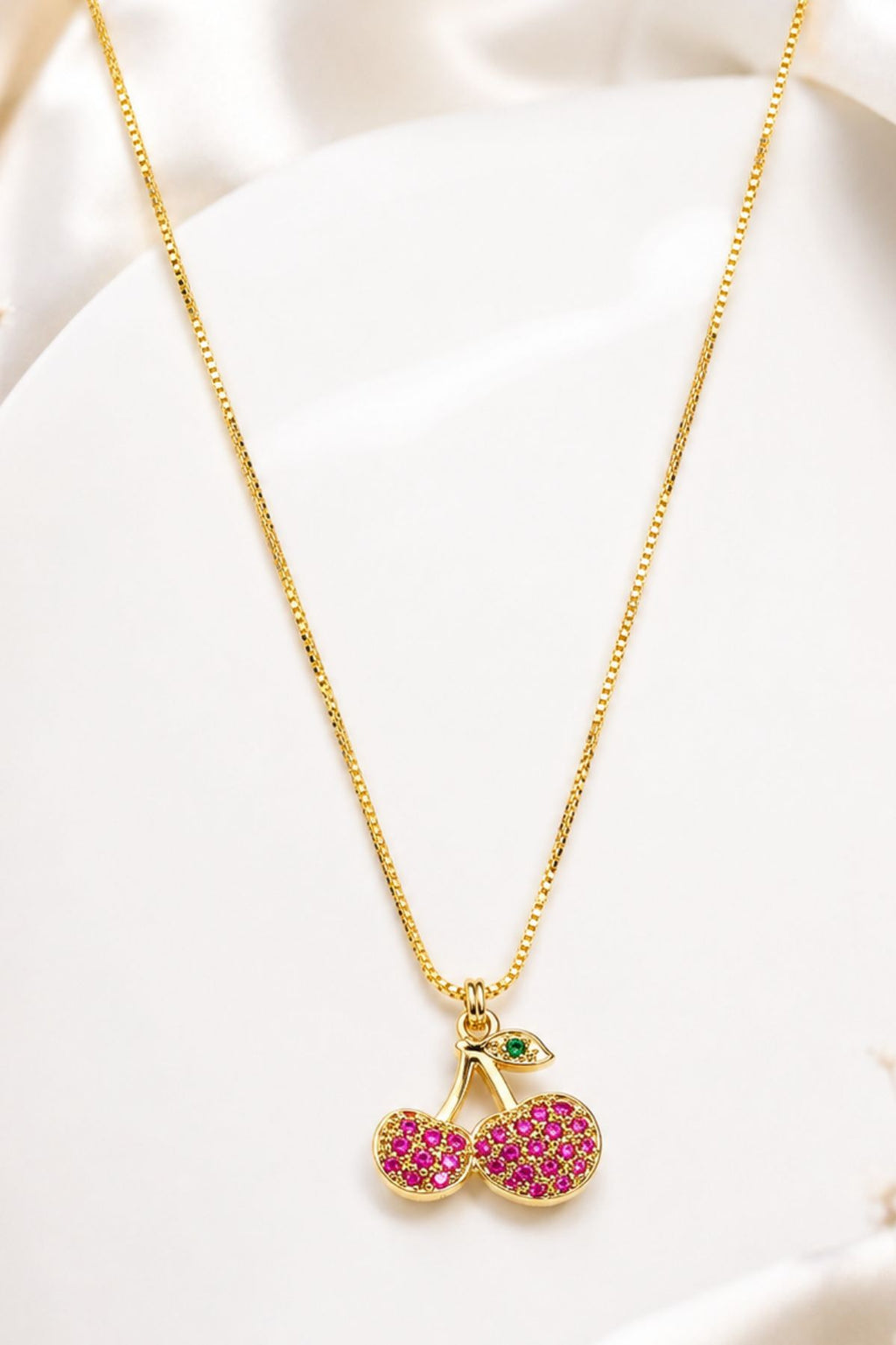 Cherry Shaped Pendant Chain
