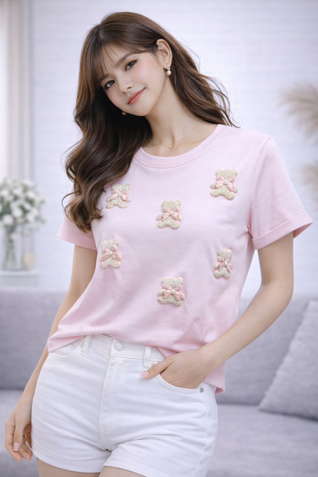 Blush Teddy Dream Tee