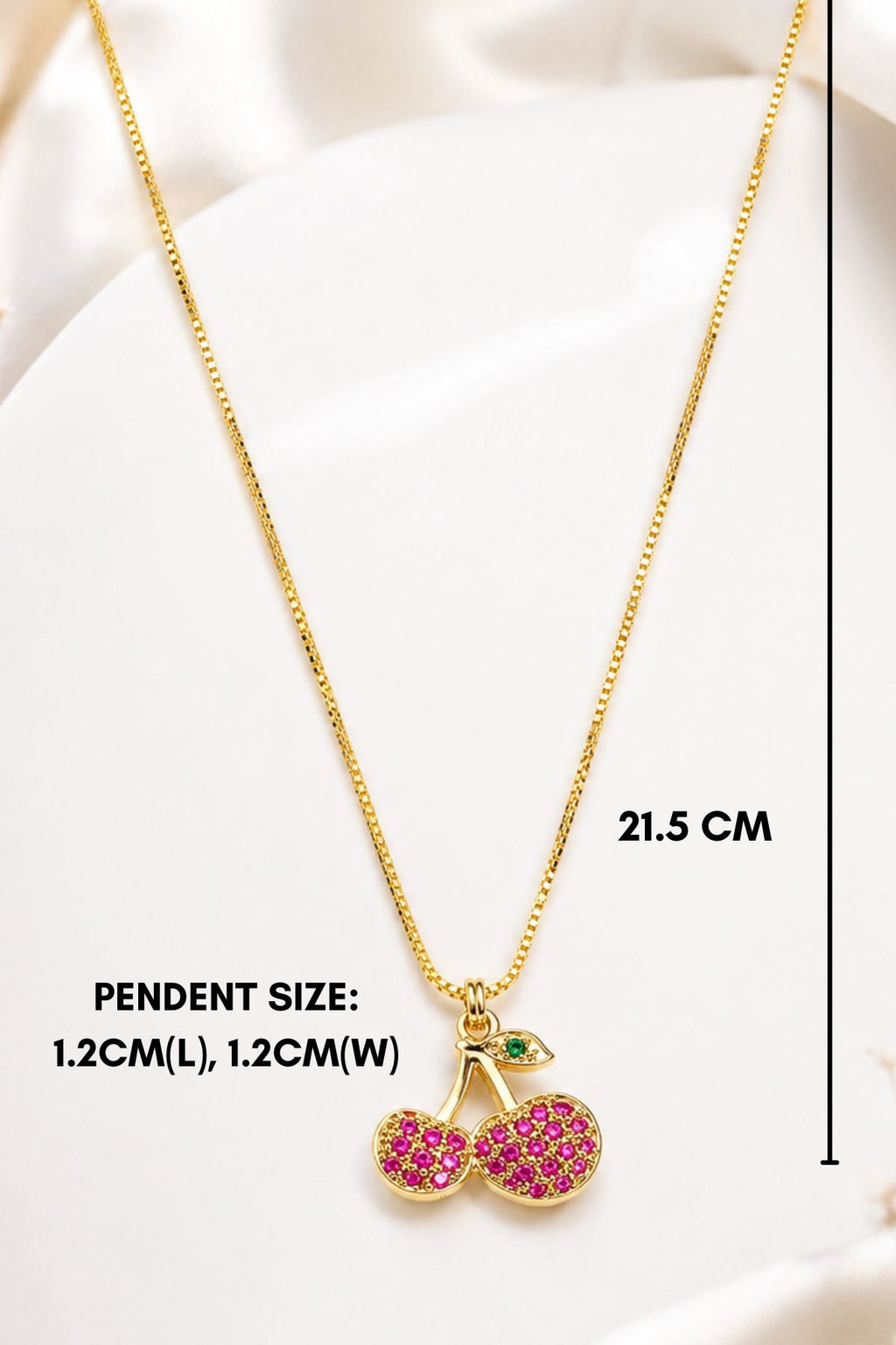 Cherry Shaped Pendant Chain