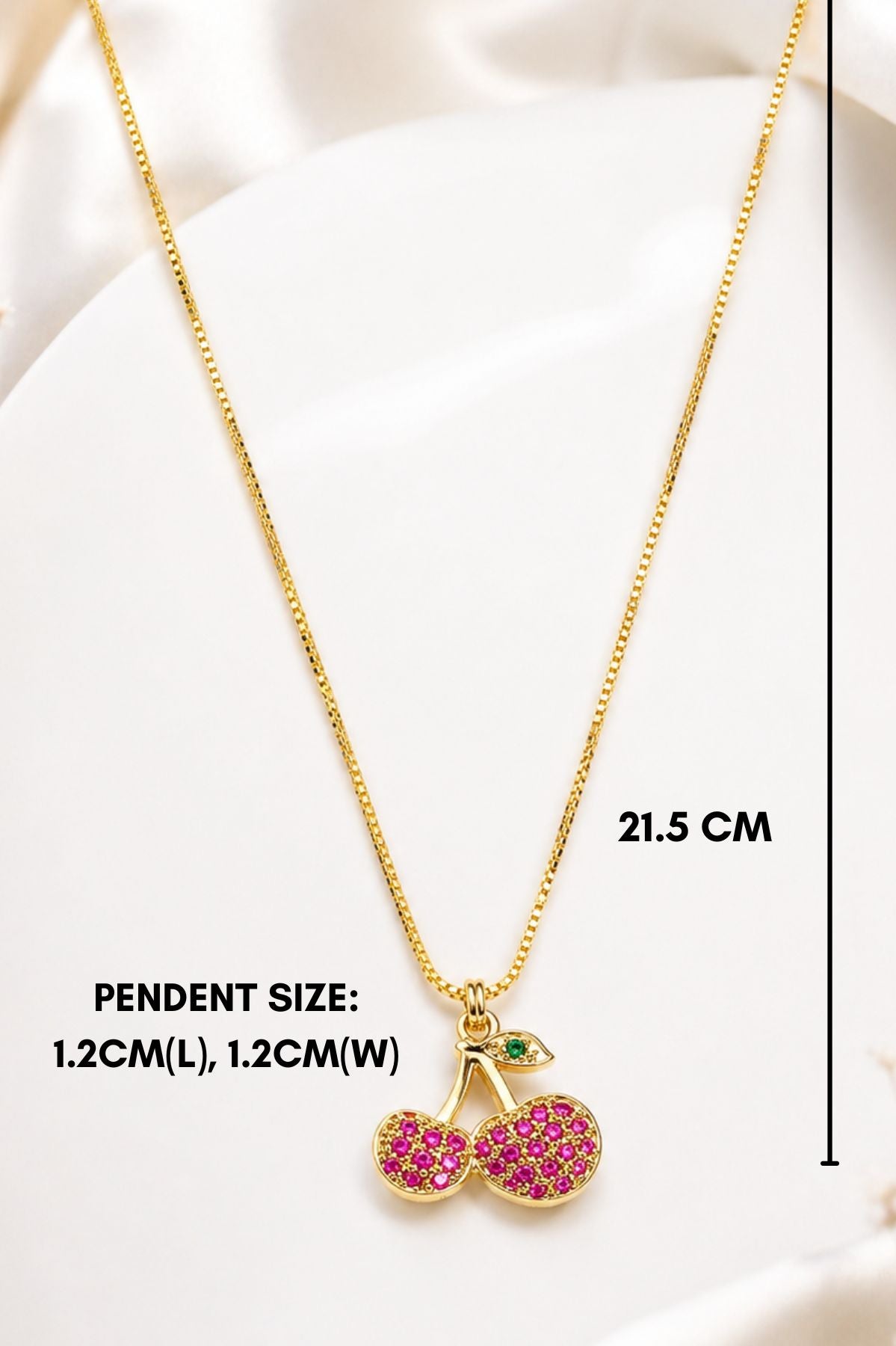 Cherry Shaped Pendant Chain