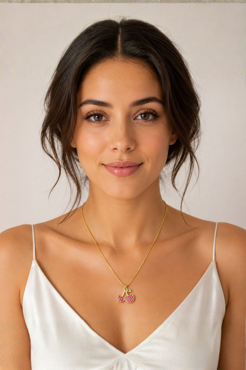 Cherry Shaped Pendant Chain