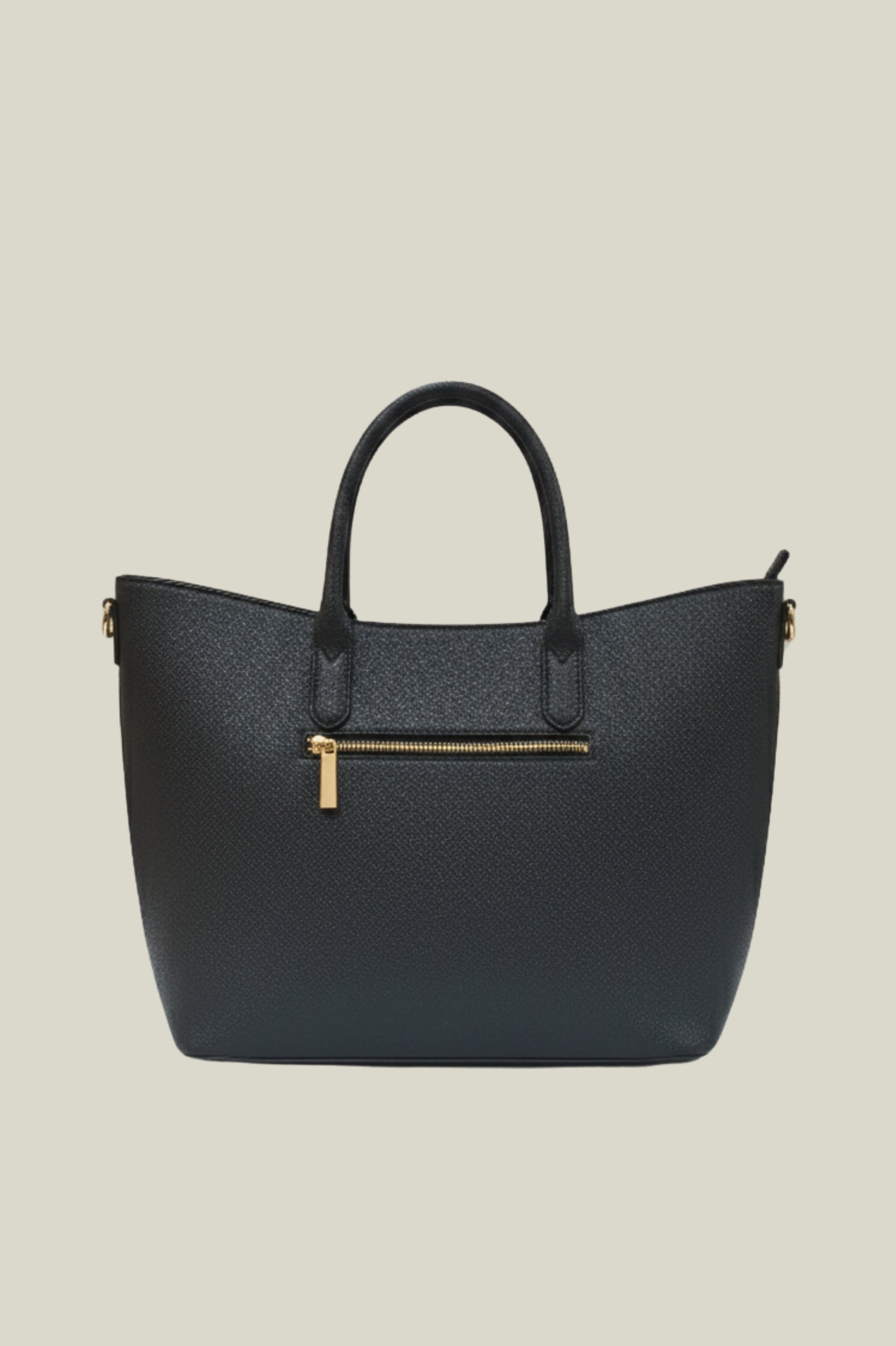 Lavie Luxe Hailey Solid Structured Tote Bag