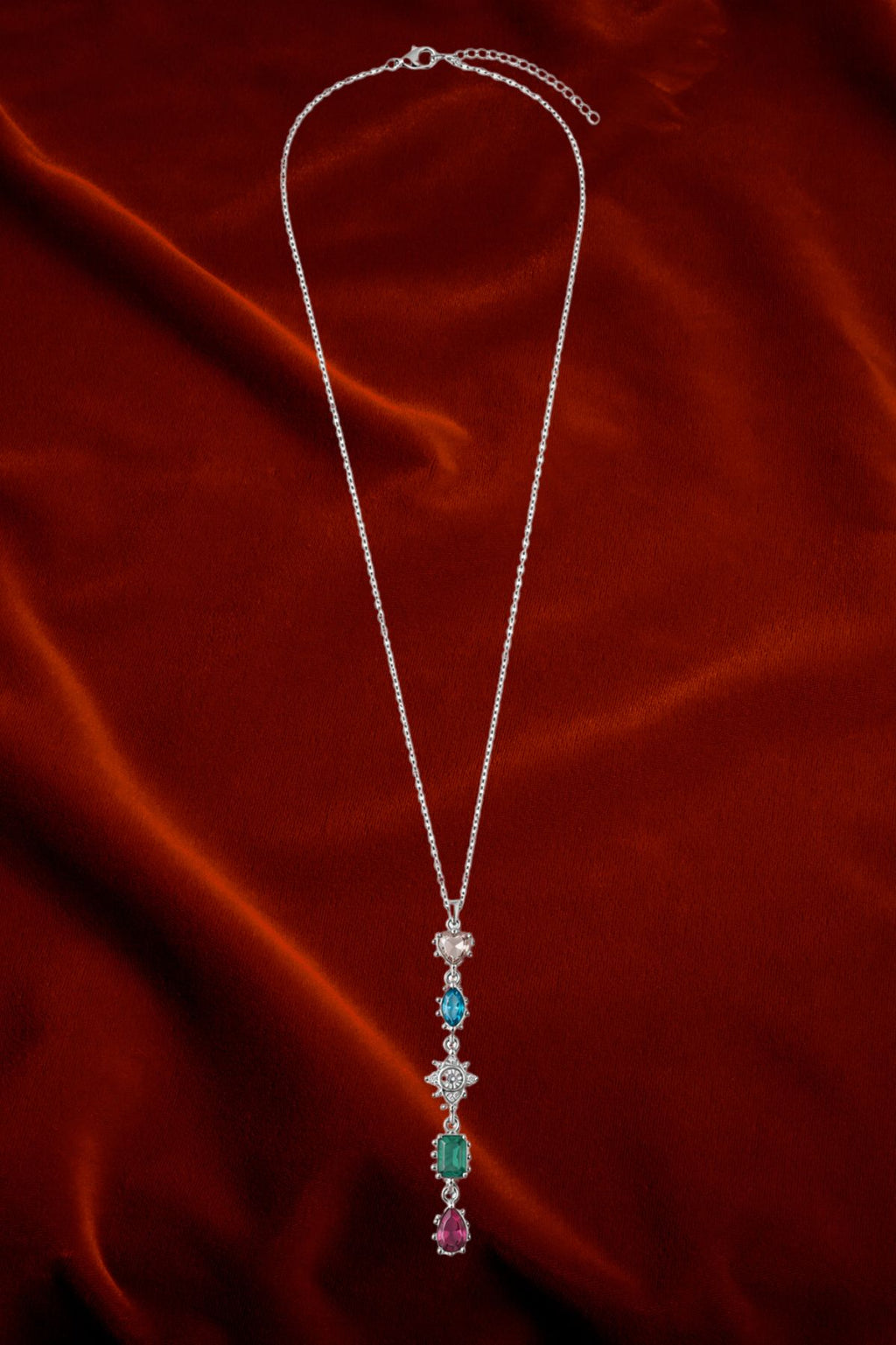 Multi Stone Pendant Chain