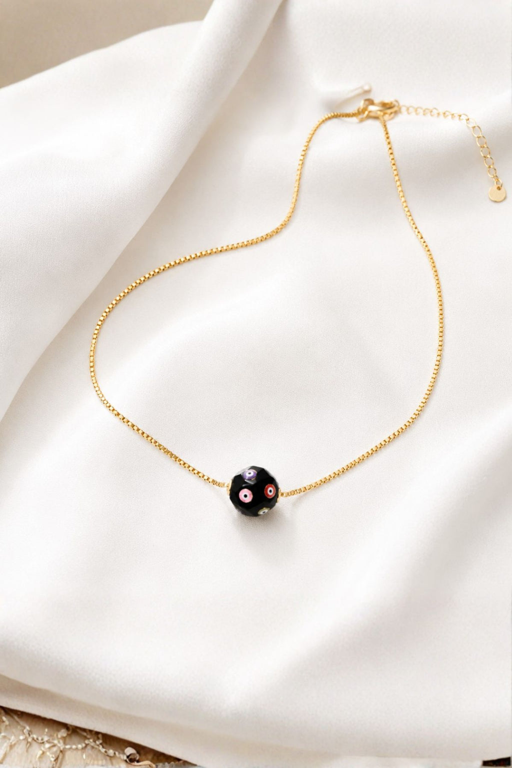 Black Spherical Pendant Chain