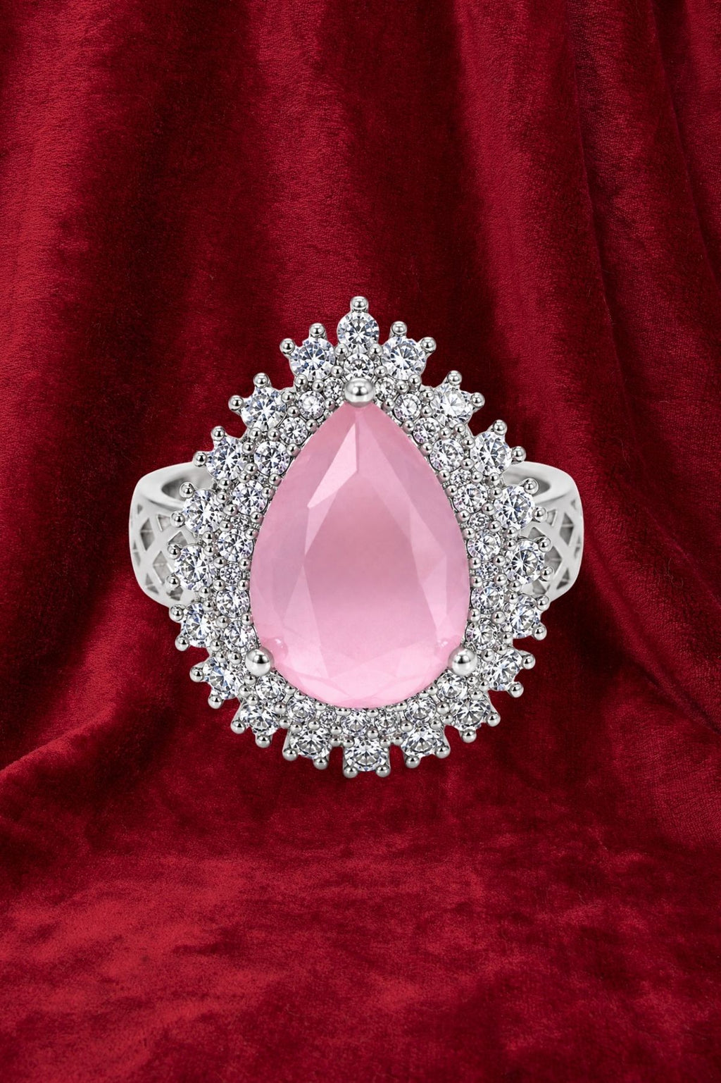 Baby Pink Statement Ring
