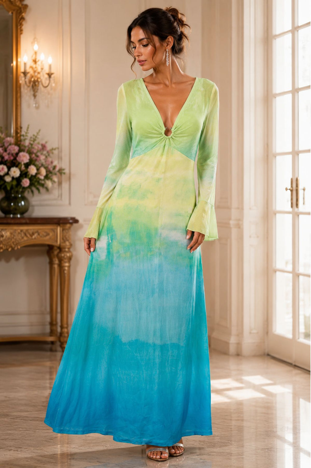 Ombre Pattern Dress