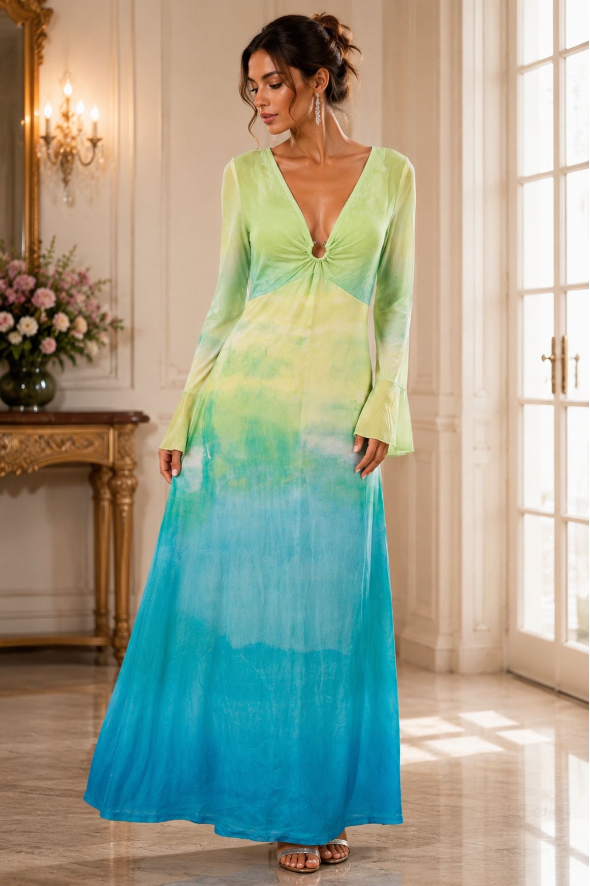 Ombre Pattern Dress