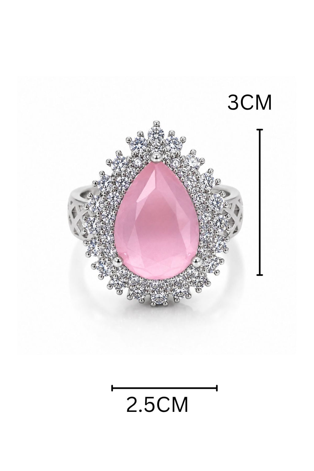 Baby Pink Statement Ring