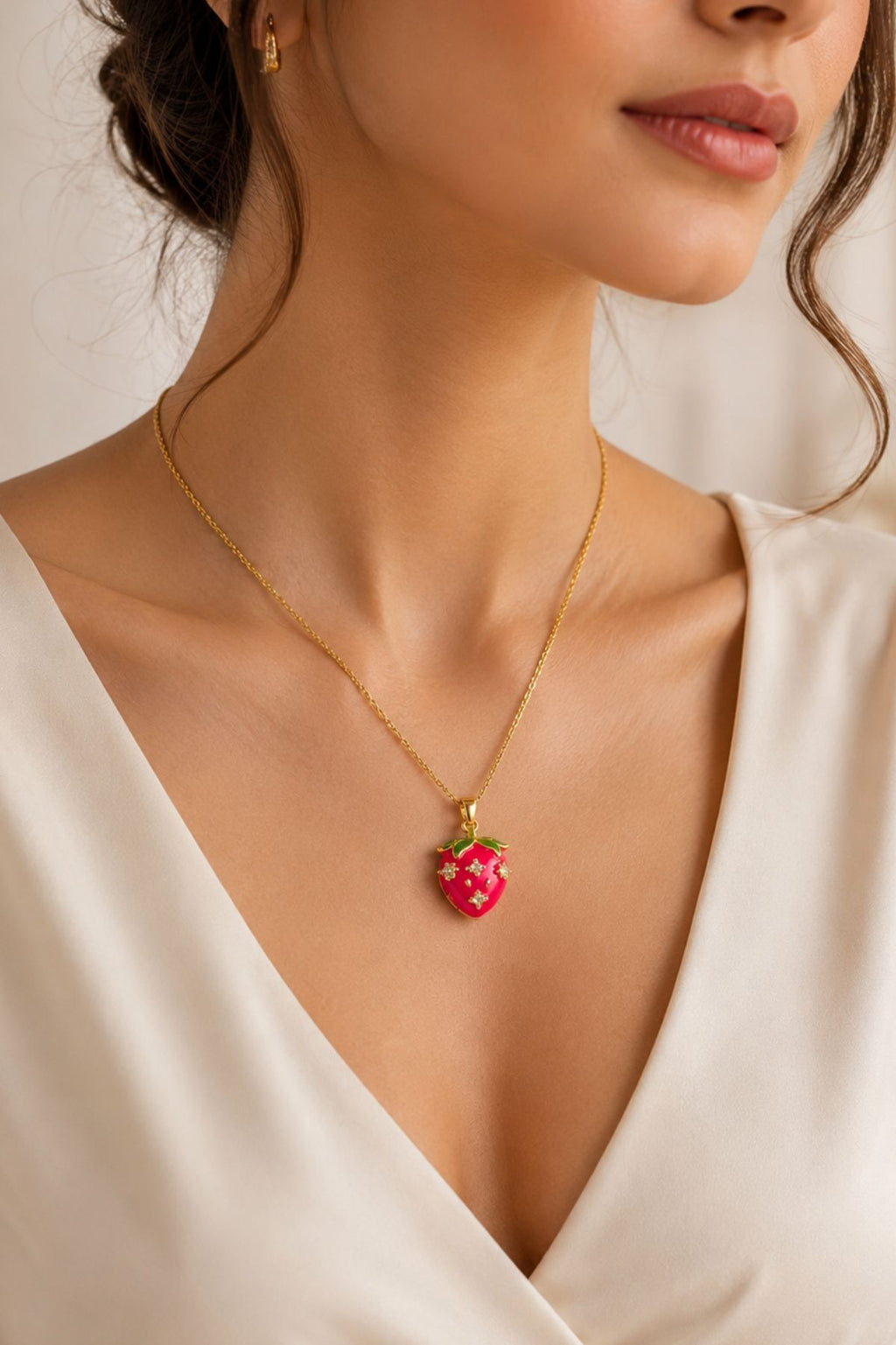 Strawberry Pendant Chain