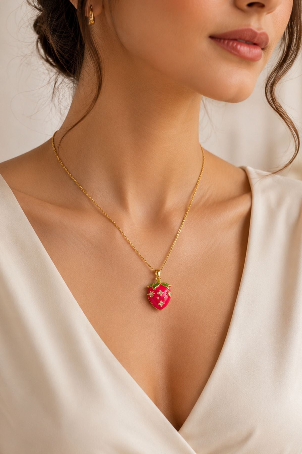Strawberry Pendant Chain
