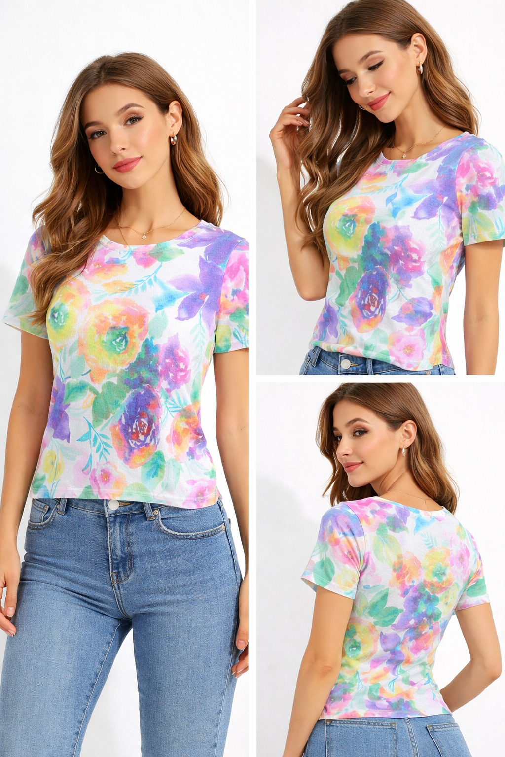 Ethereal Bloom Printed Top