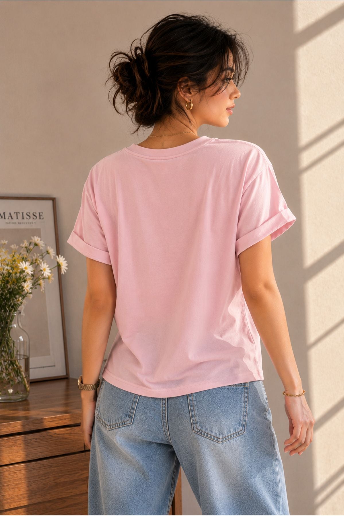 Aira Tee – III | 3D Floral T-Shirt
