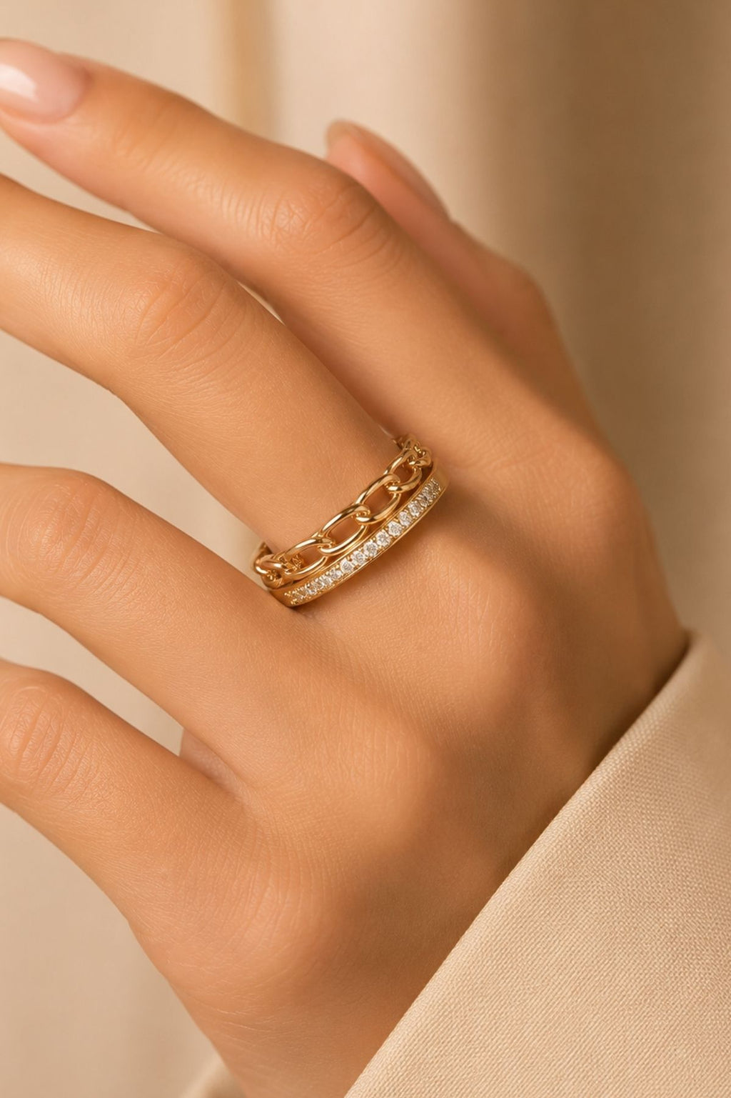 Chain Link Adjustable Ring