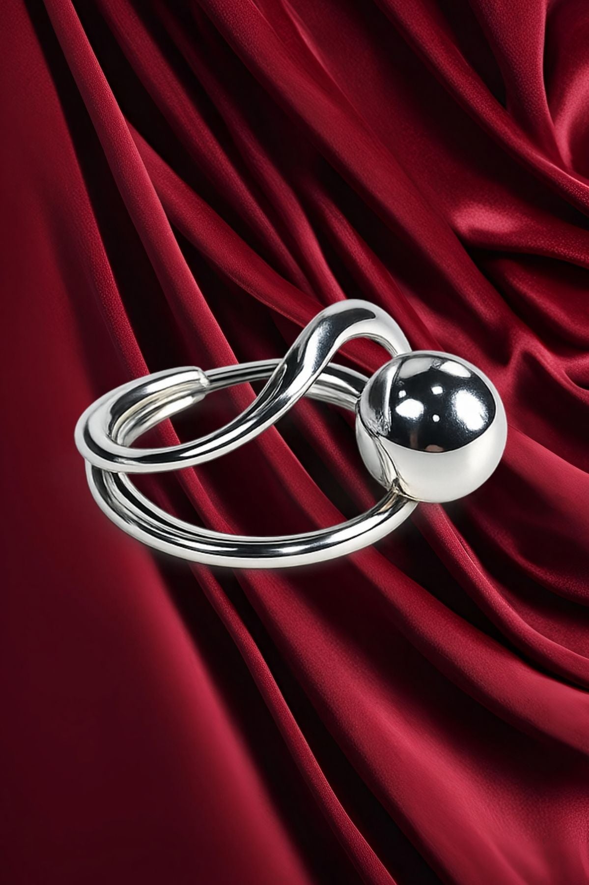 Sterling Silver Ball Ring