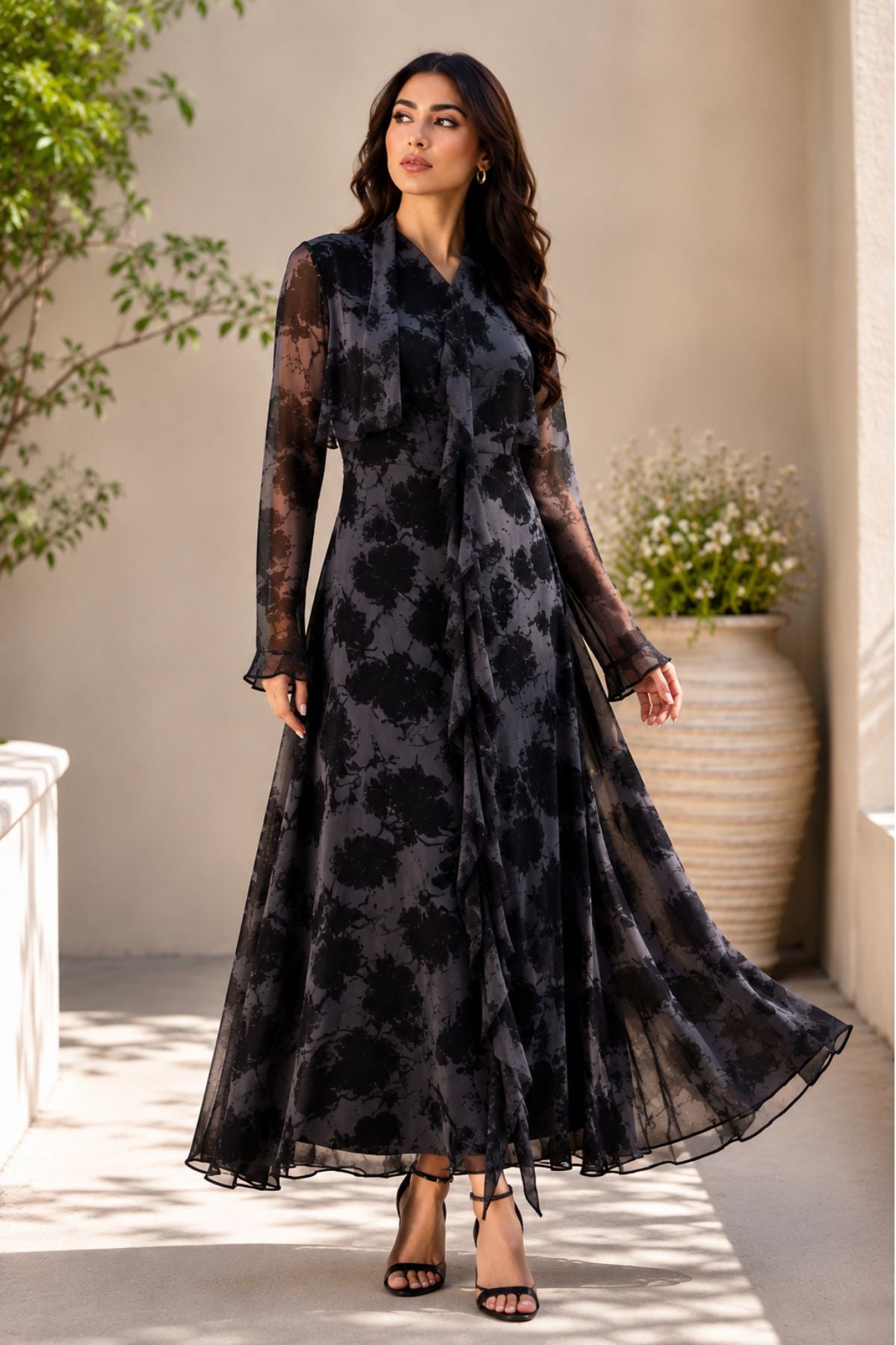 Floral Printed Maxi Dress