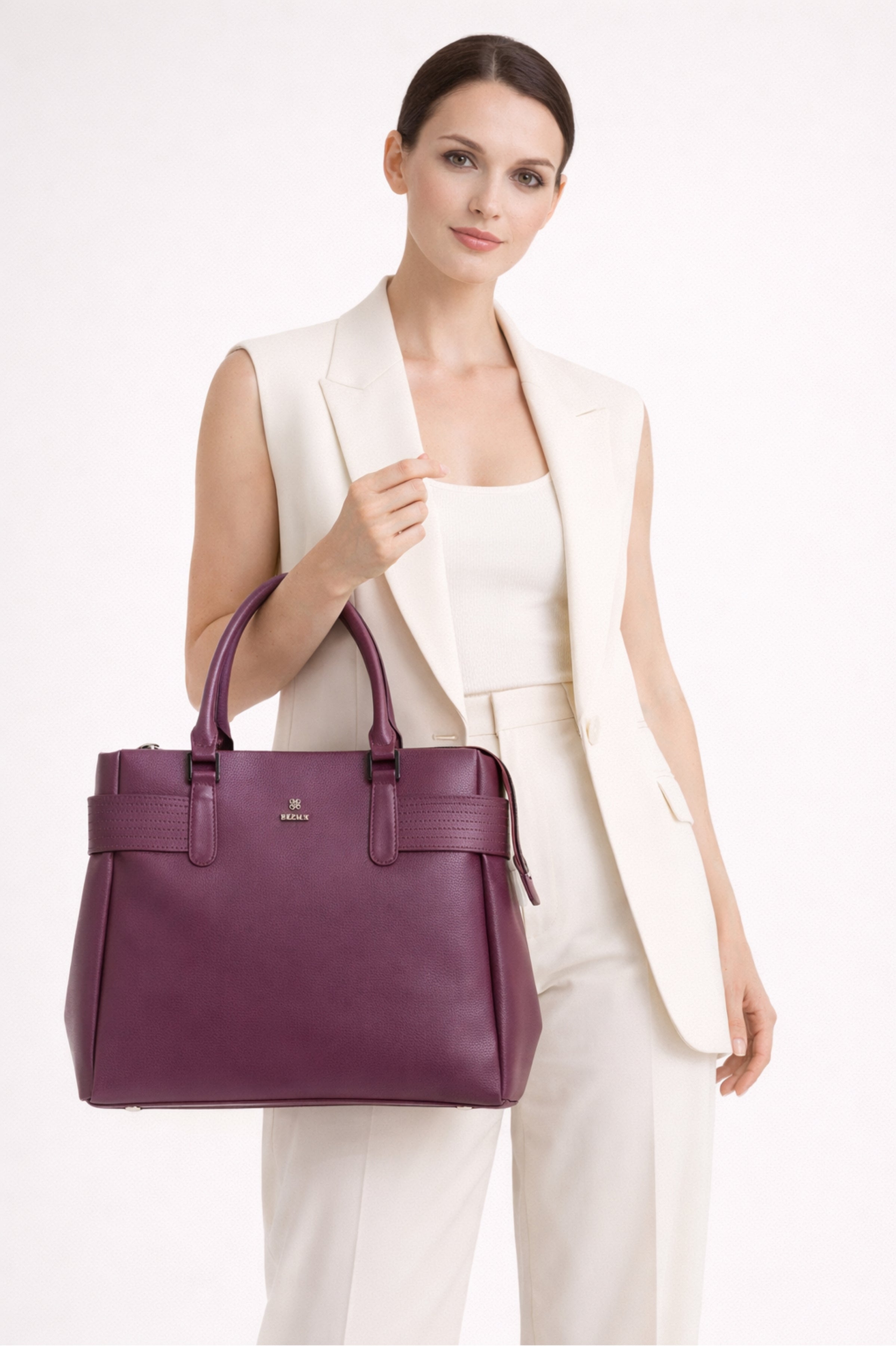 Bexlee Women Solid Purple Handbag