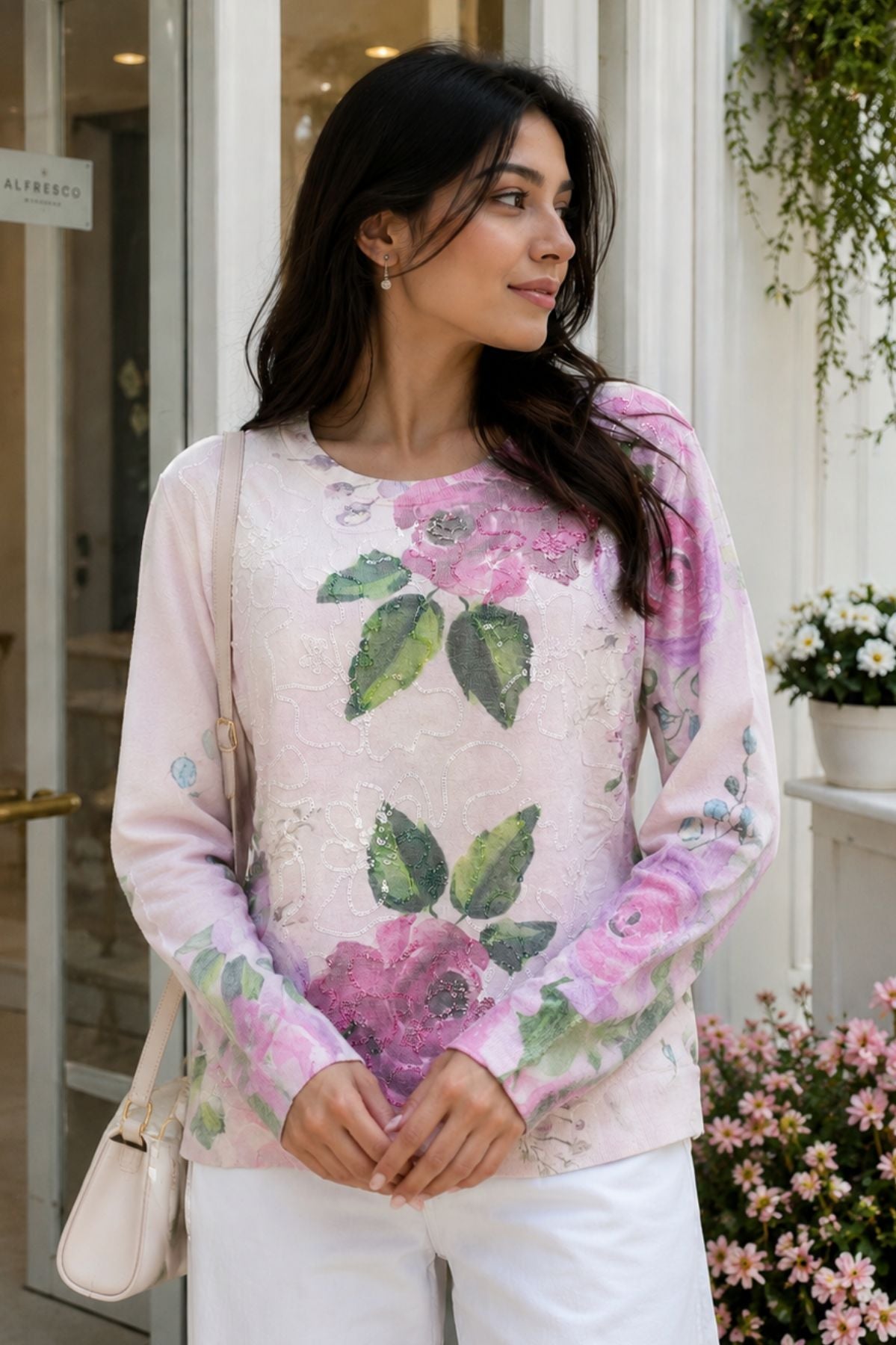 Riva Top Light Purple Sweater Knit Top