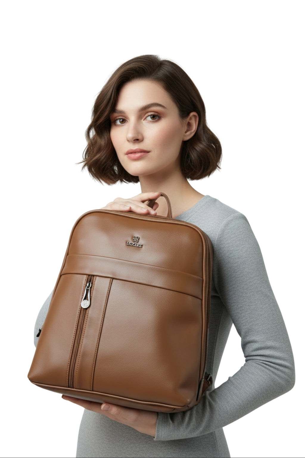 Bexlee Solid Light Brown Premium Travel Bag