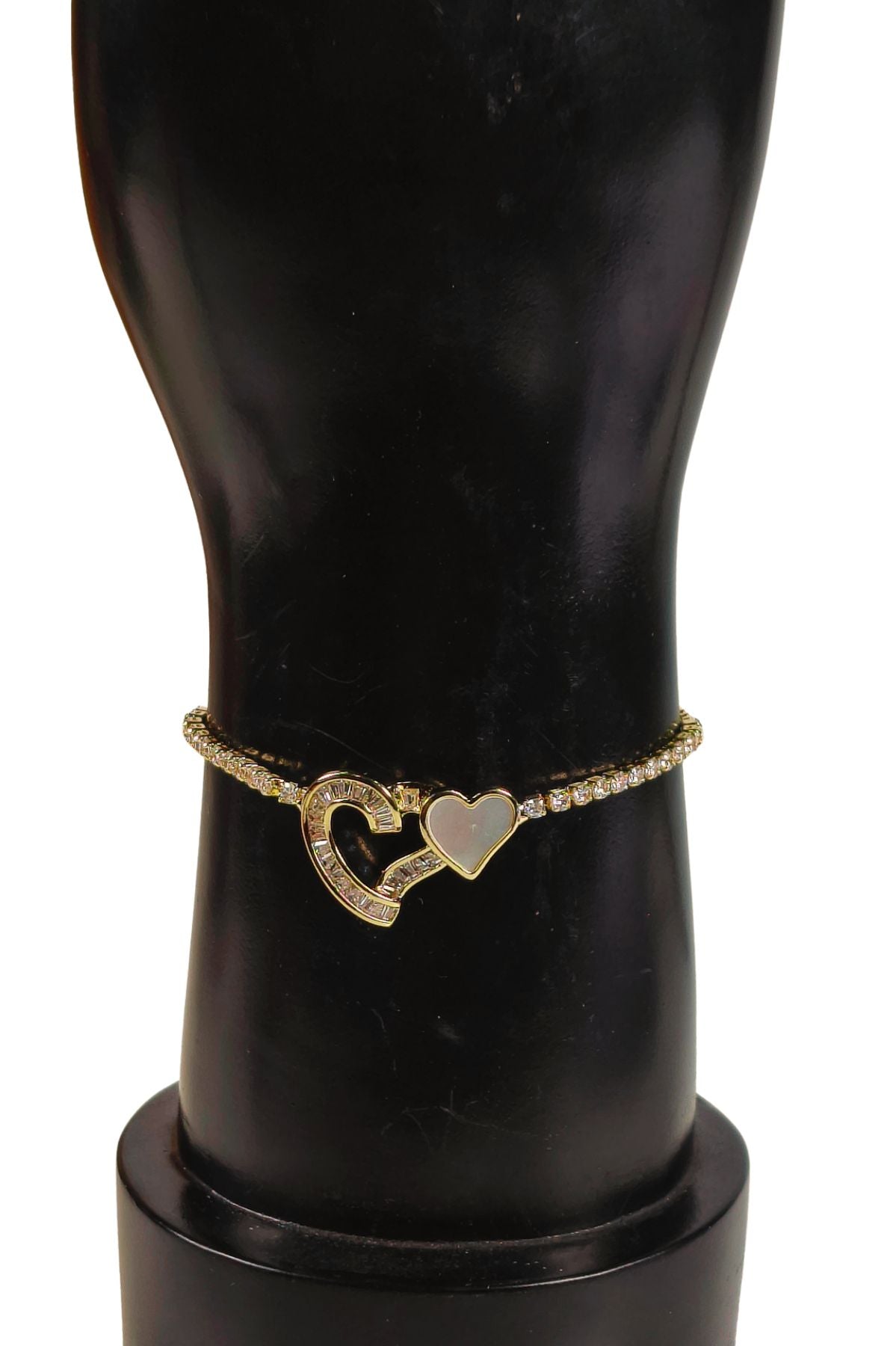 Dual Heart Link Bracelet