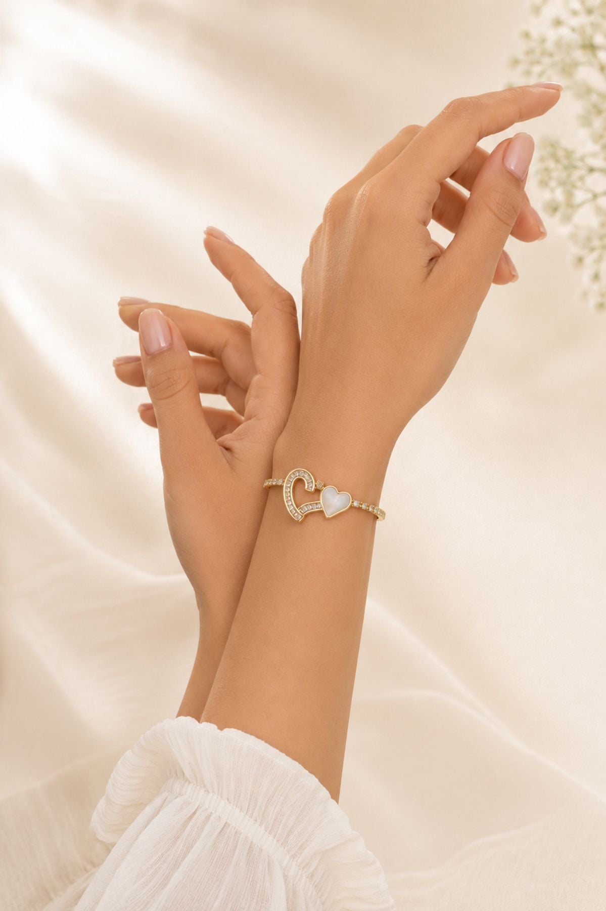 Dual Heart Link Bracelet