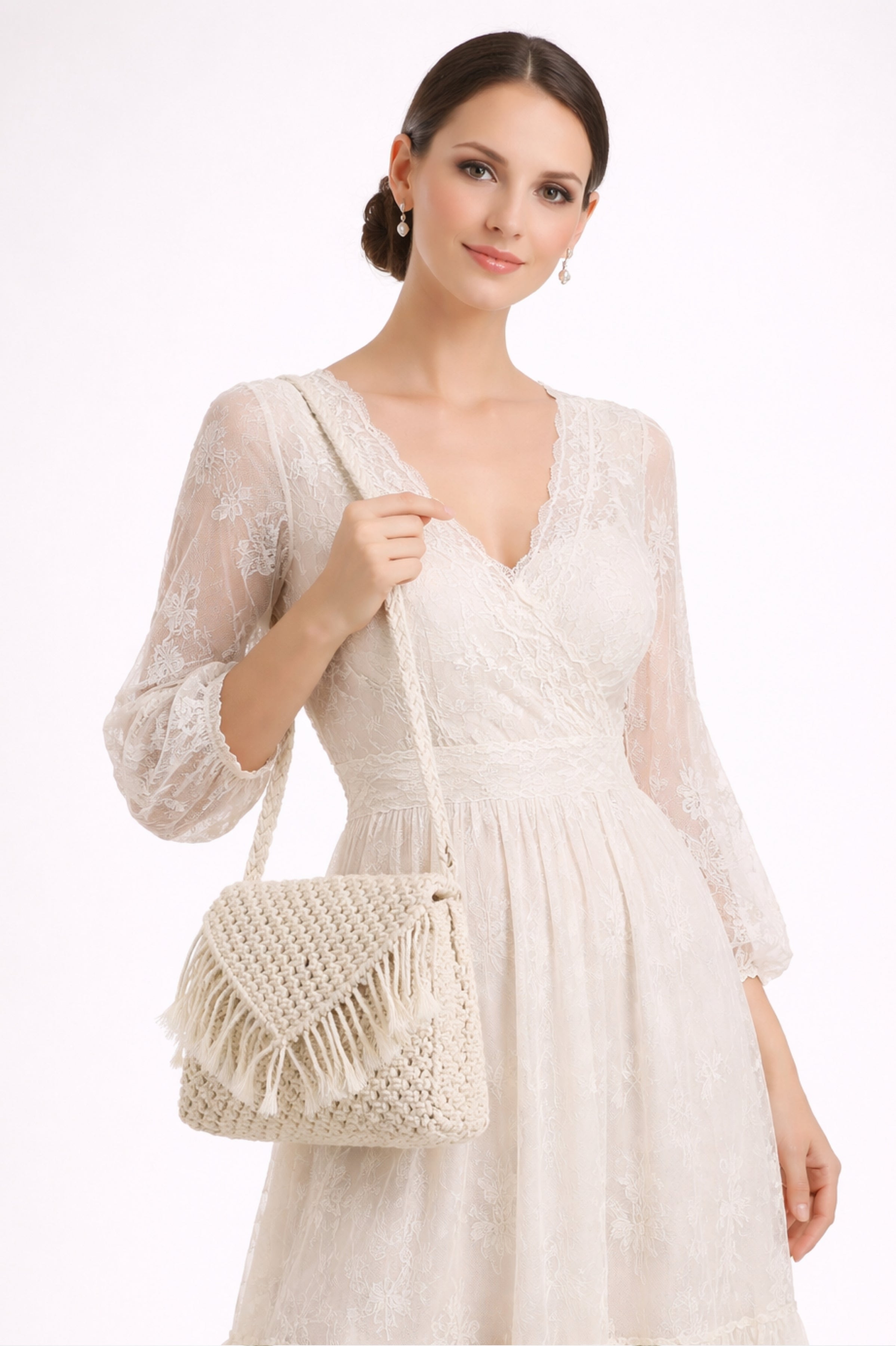 Handcrafted Macramé Shoulder Bag for Women