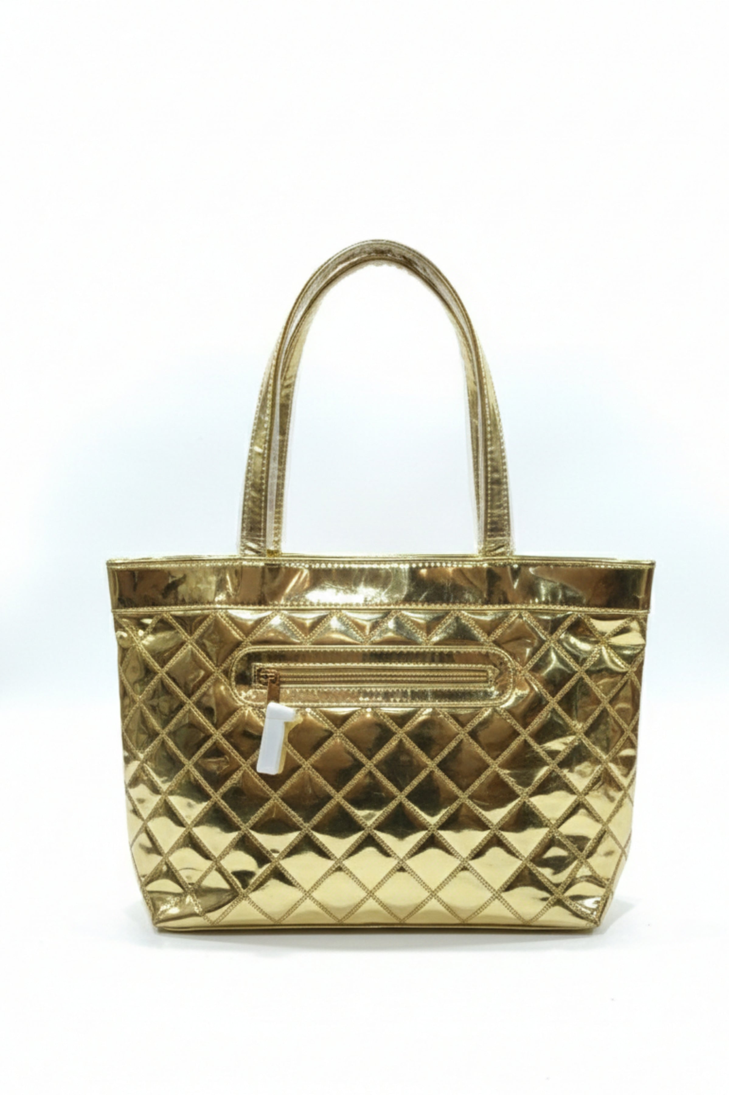Women Premium Structured Handbag - Golden