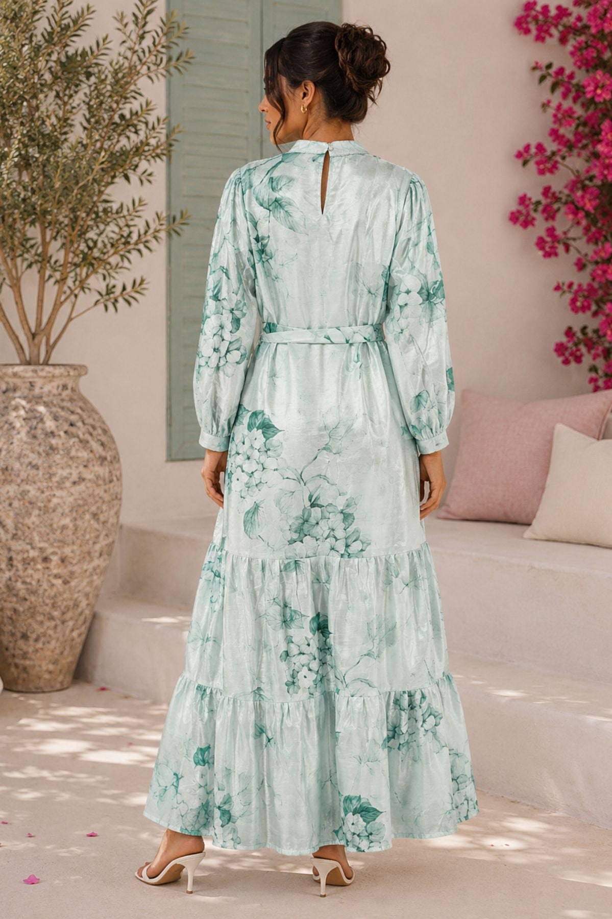 Floral Print Women's Maxi Dress