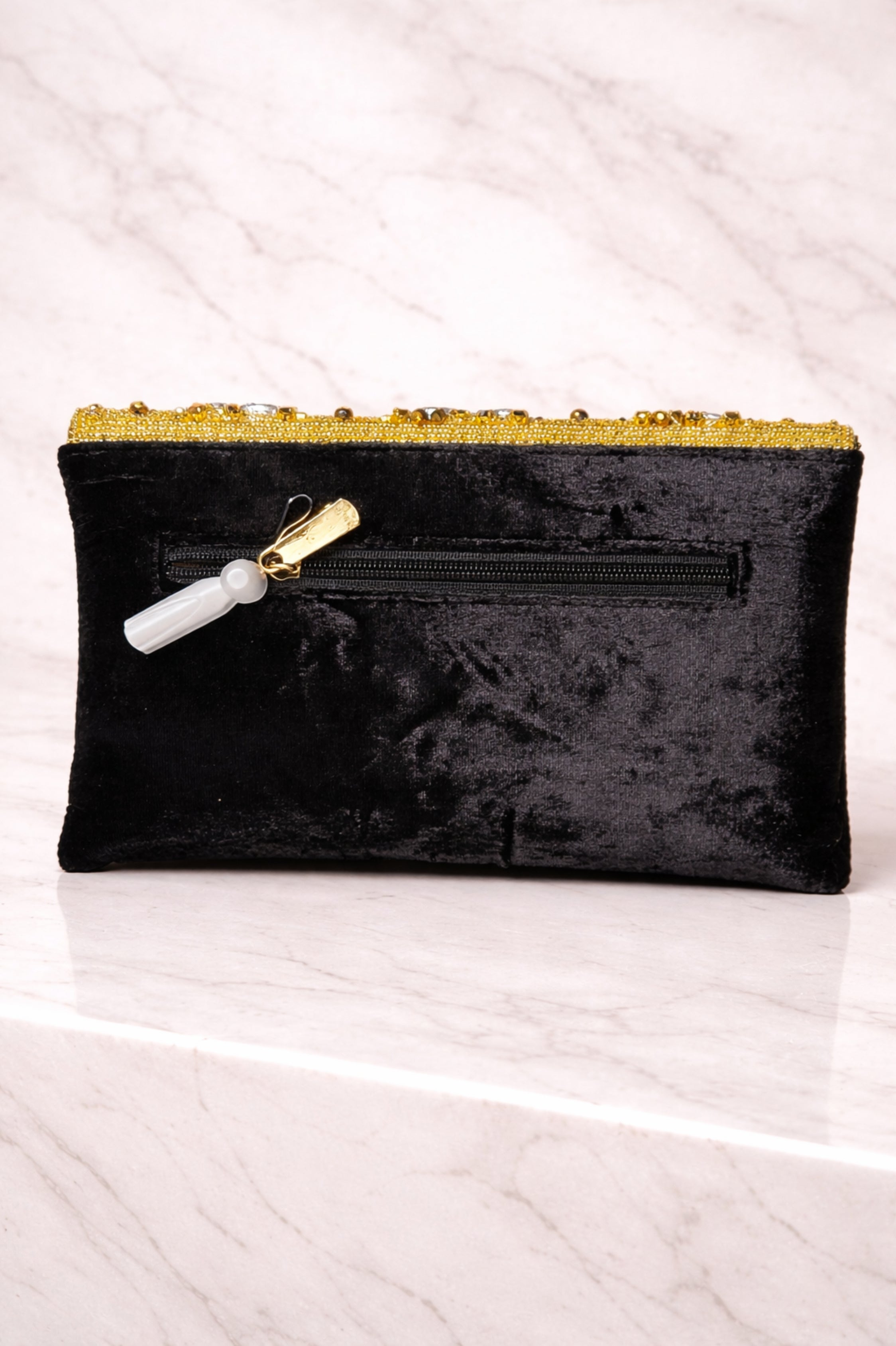 Royal Gold Embellished Evening Clutch