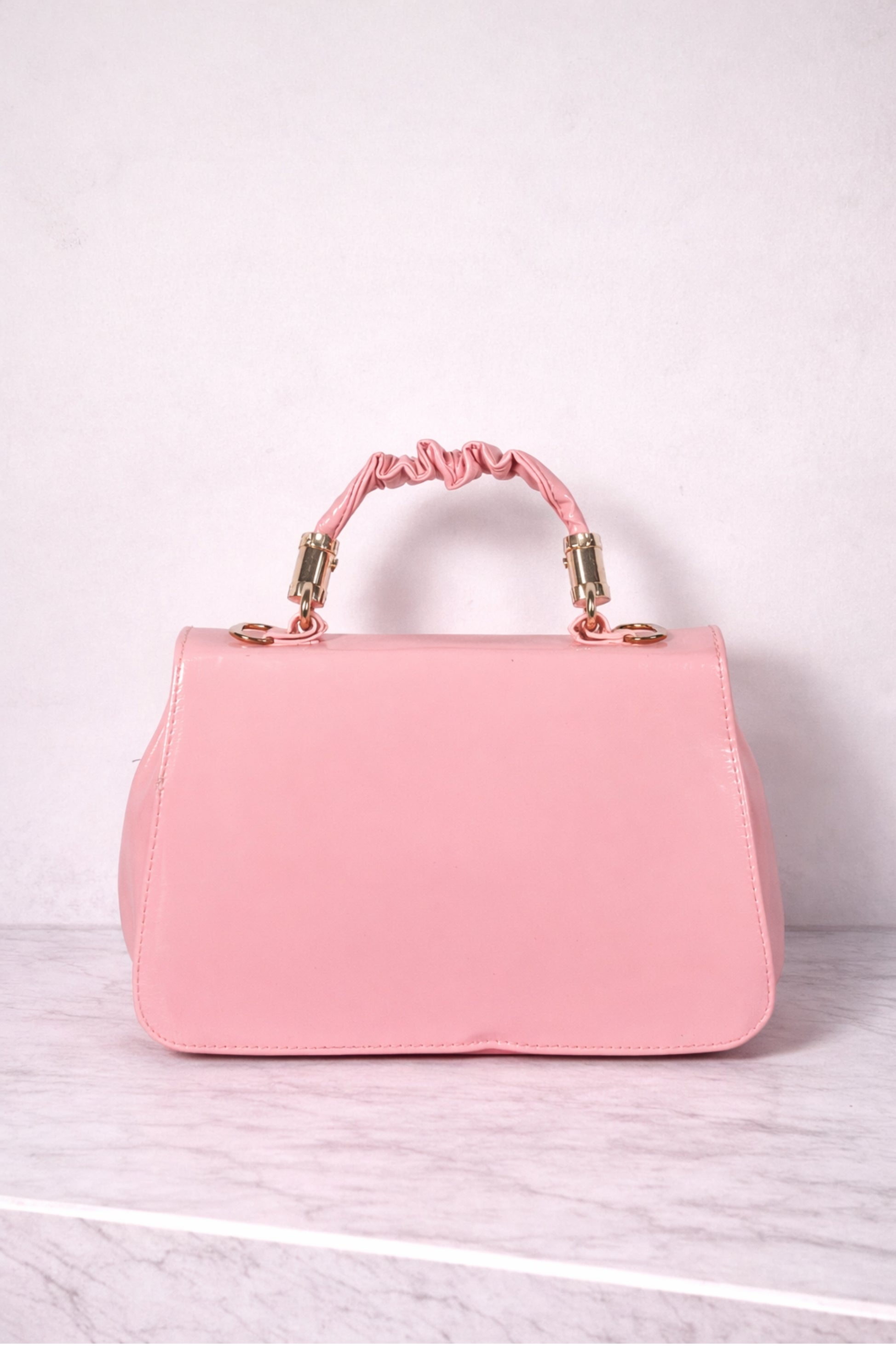 Luxury Pink Top Handle Shoulder Bag