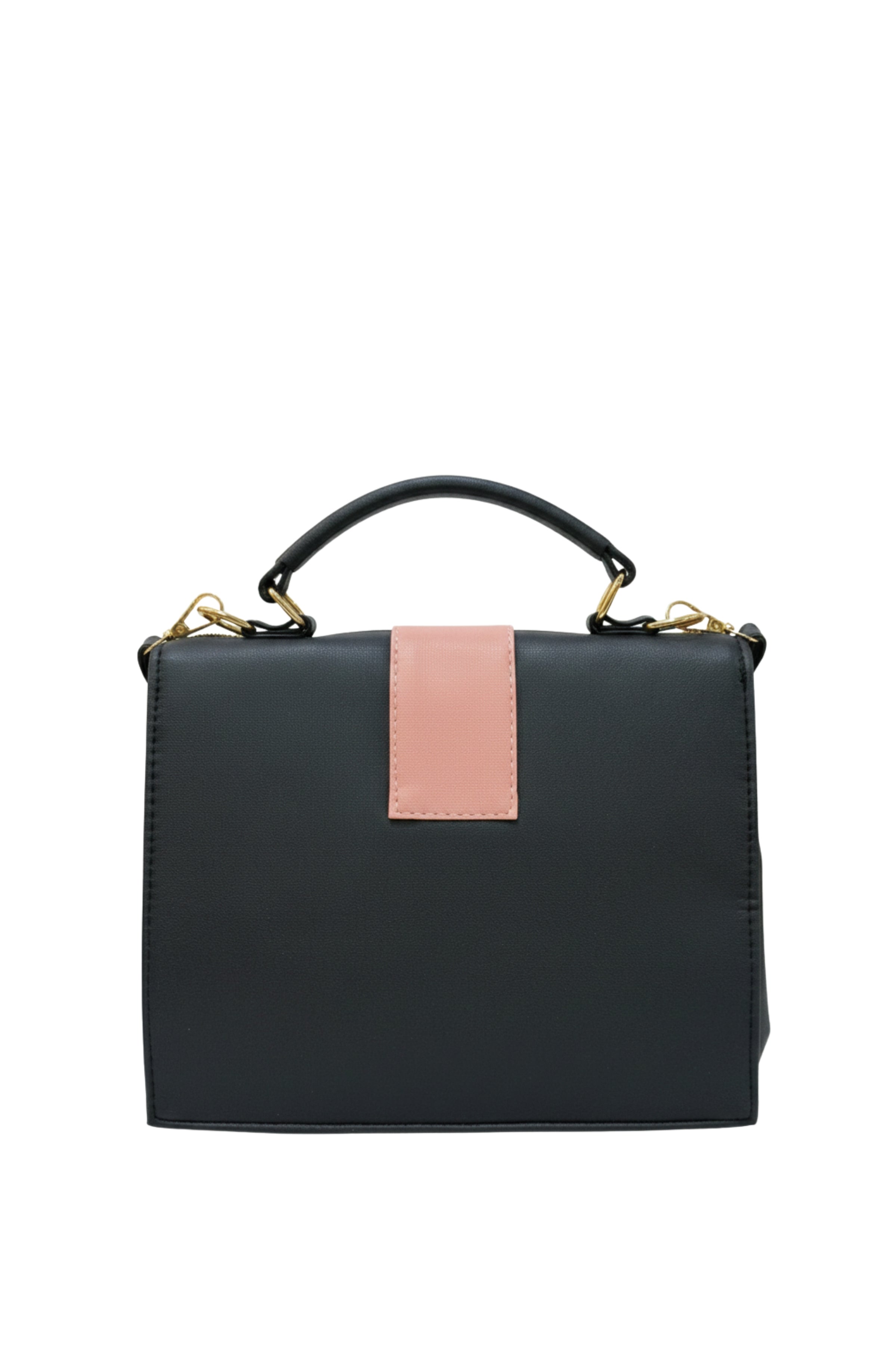 Women Solid Black Sling Bag