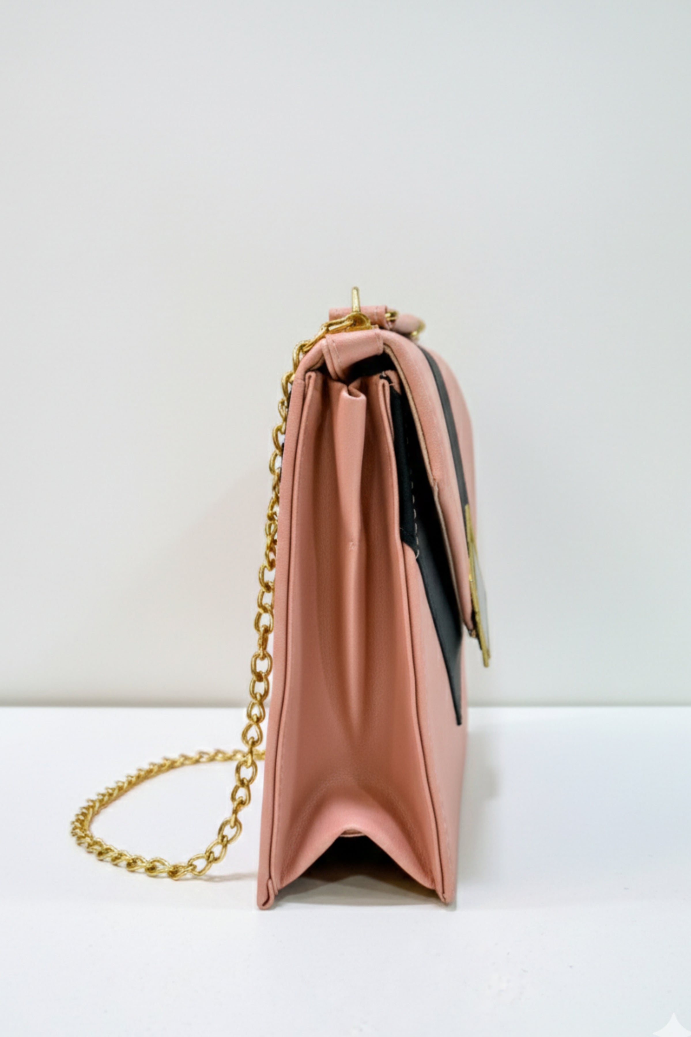 Women Solid Black Sling Bag