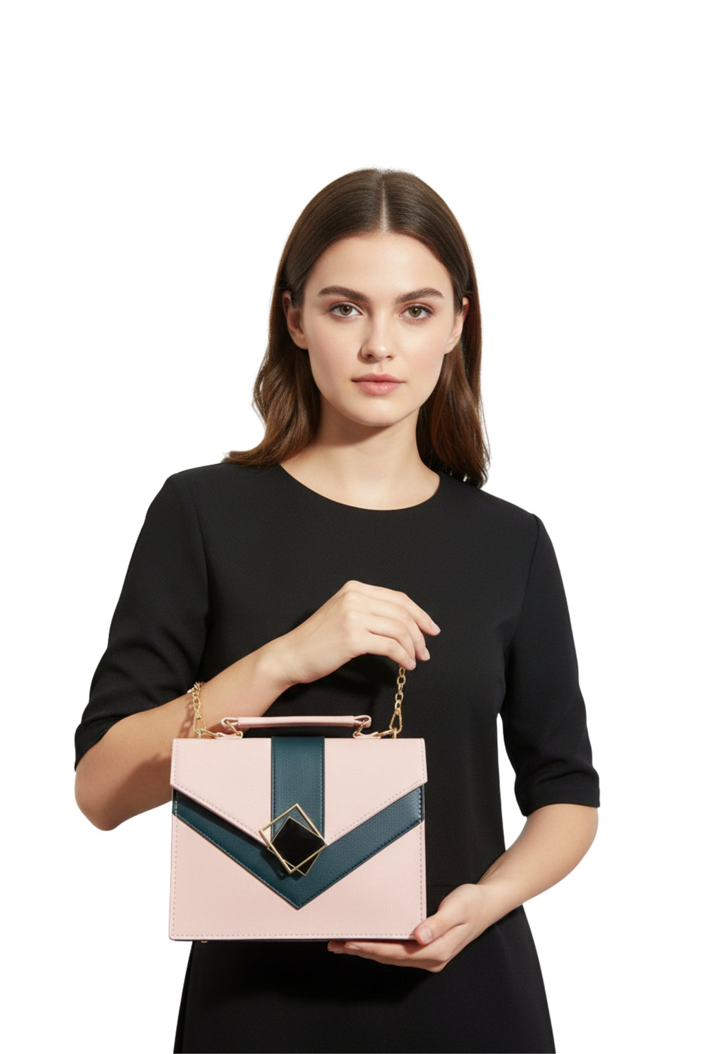 Women Solid Black Sling Bag