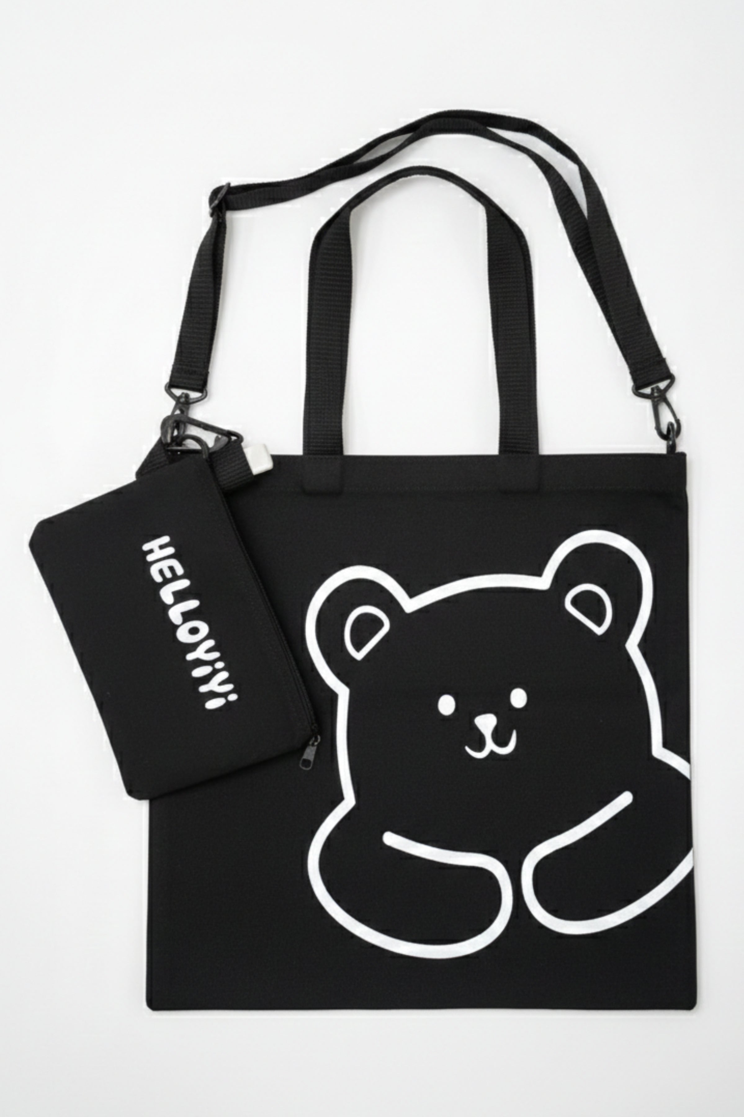 Women Cute Teddy Printed Tote Bag