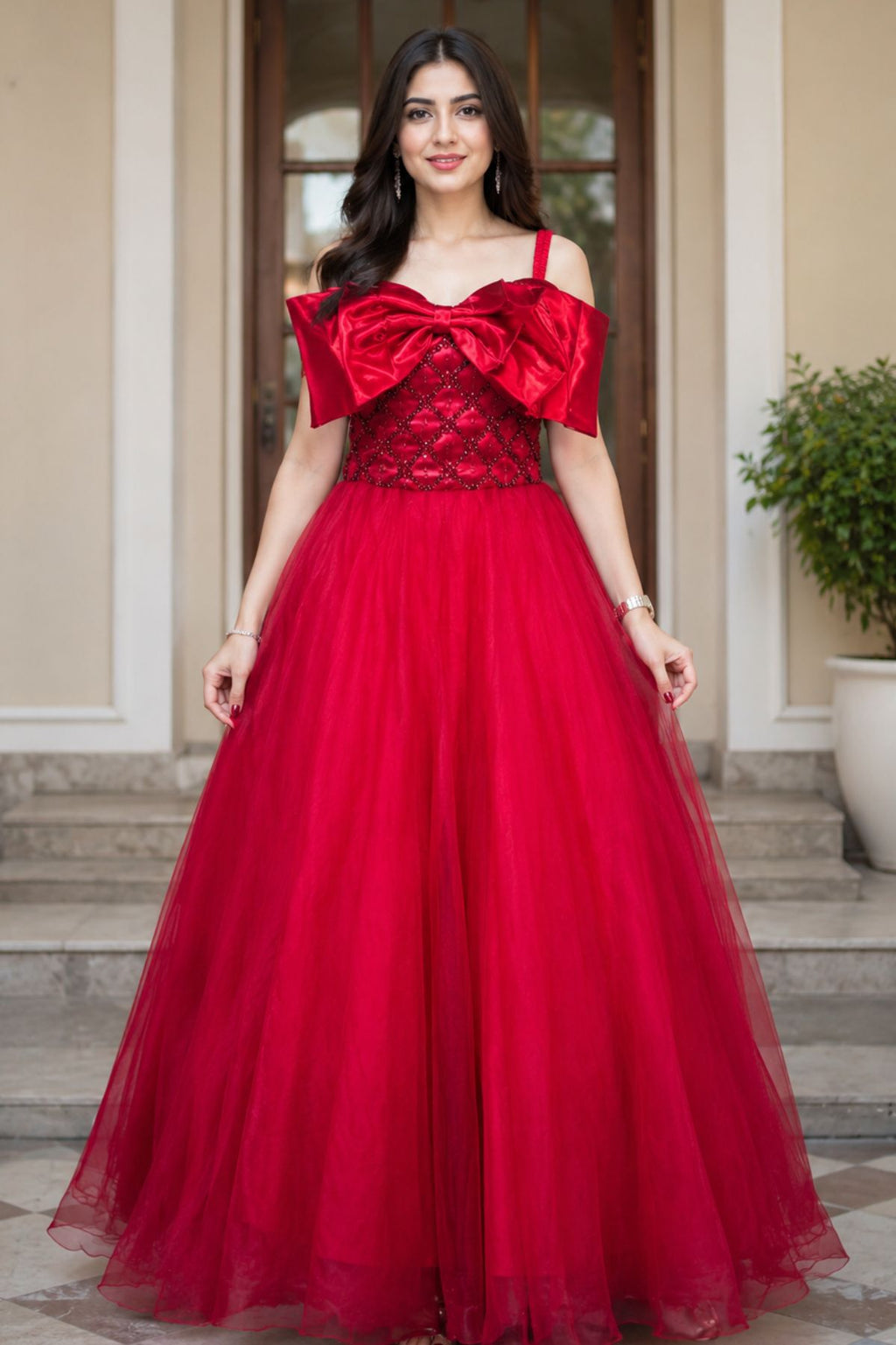Sequins Embroidered Bridal Gown