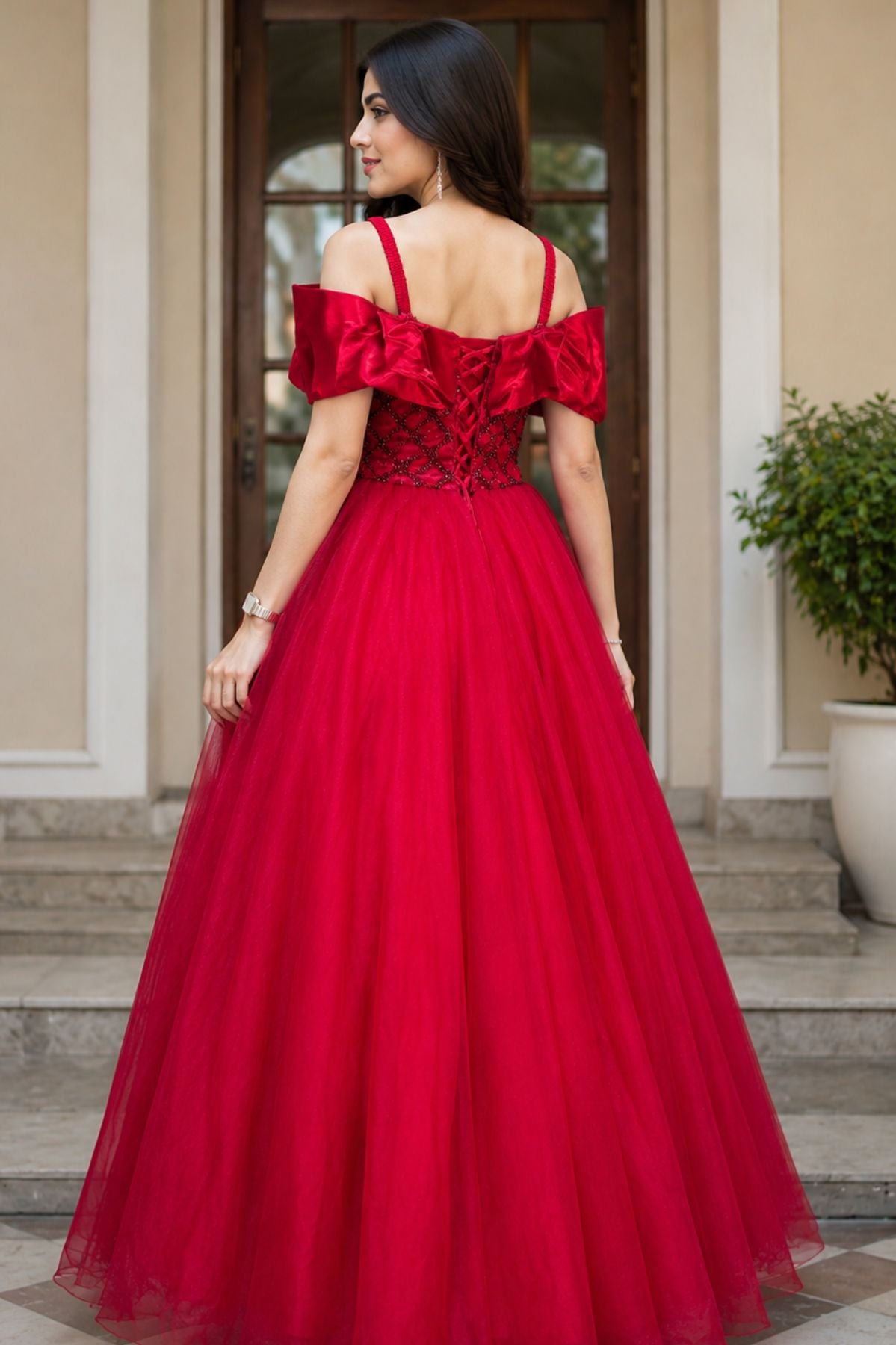Sequins Embroidered Bridal Gown
