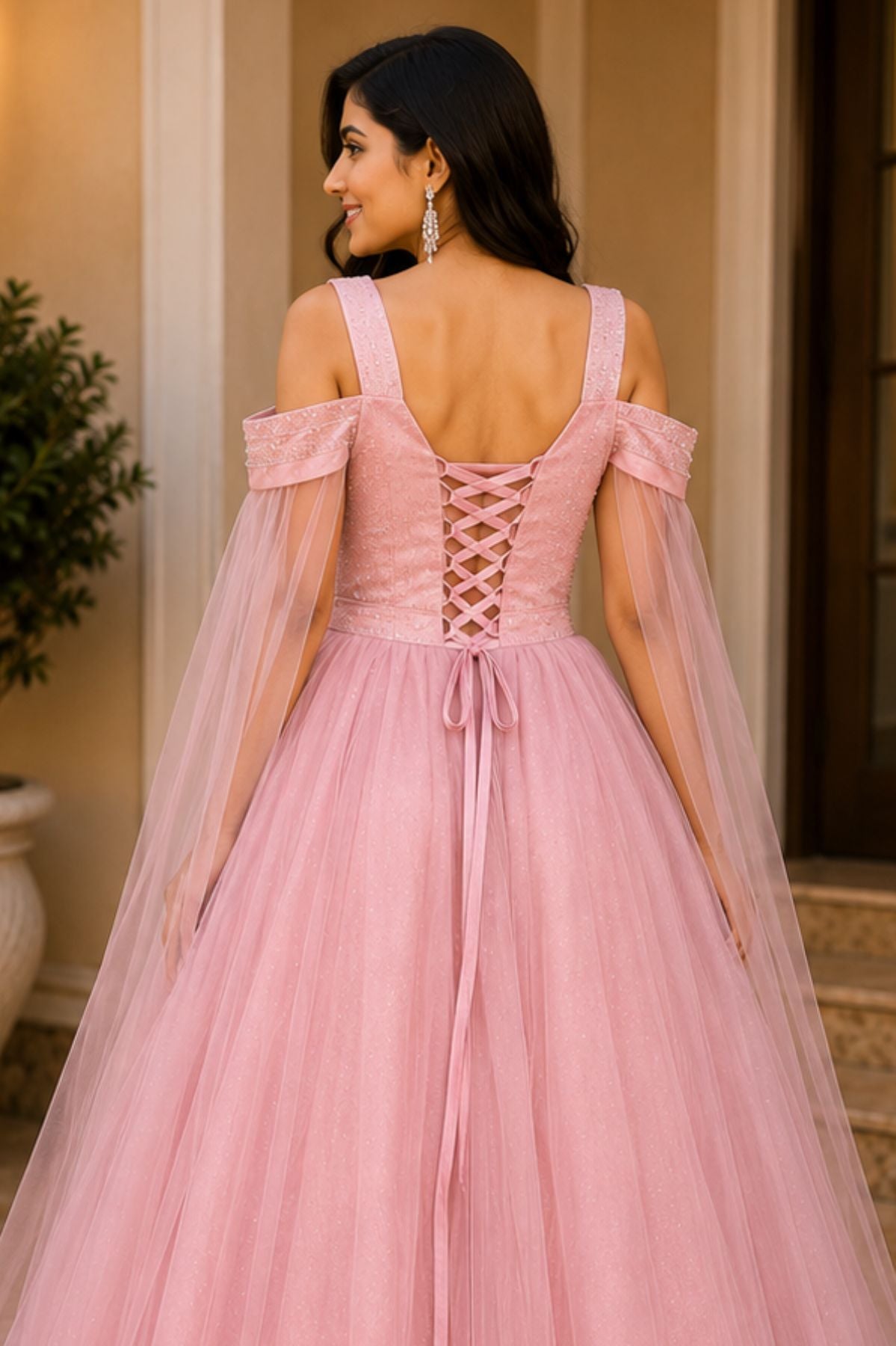 Sequins Embroidered Bridal Gown