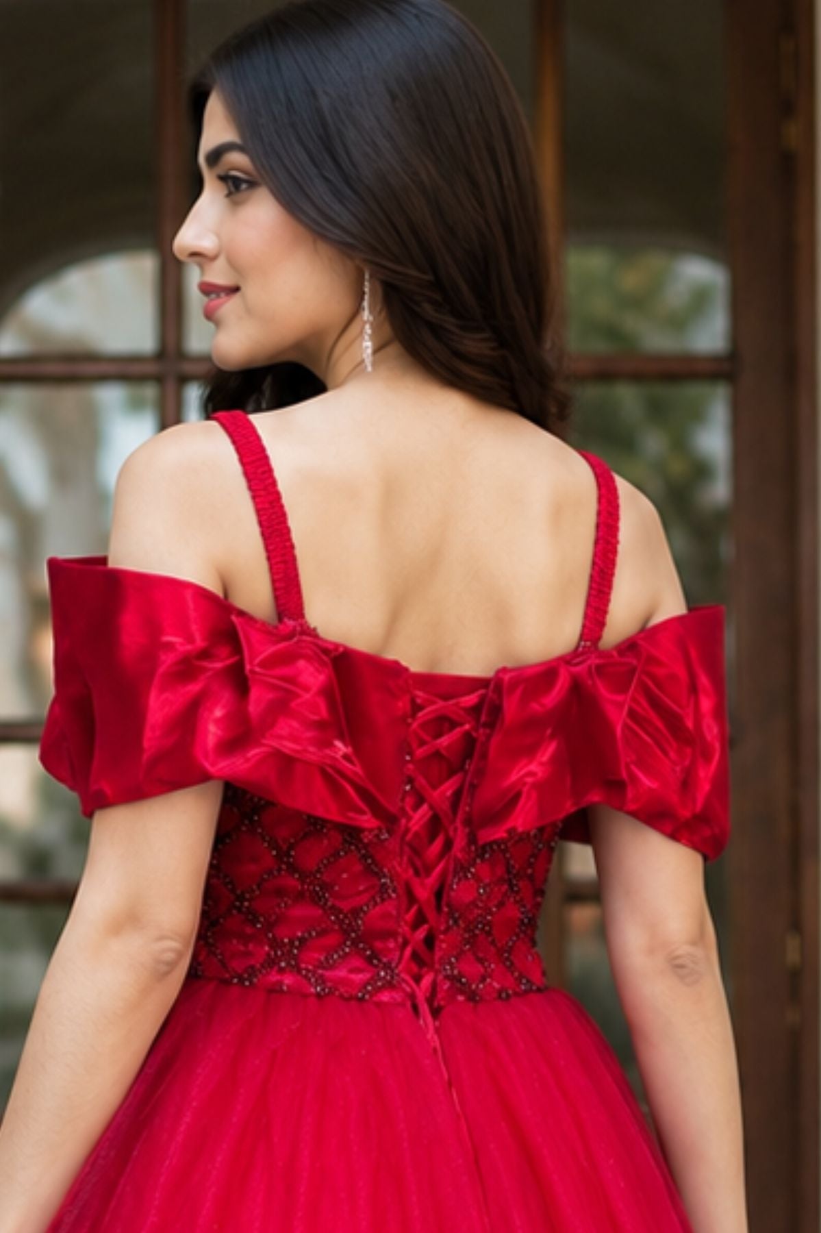 Sequins Embroidered Bridal Gown