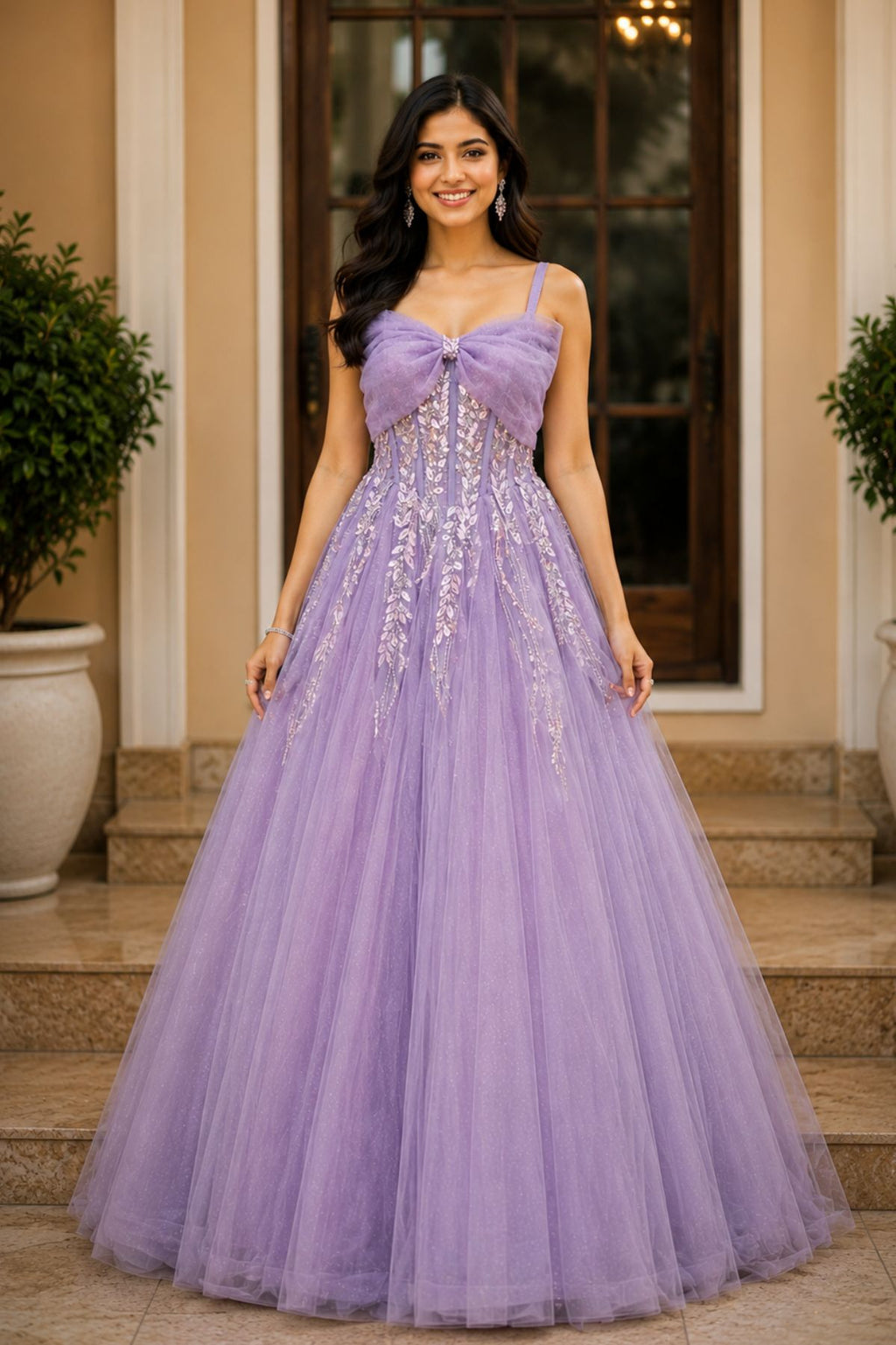 Sequins Embroidered Bridal Gown