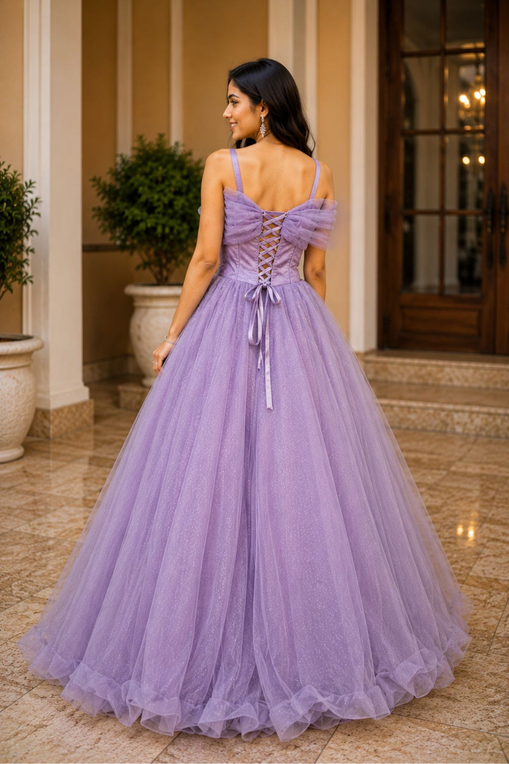 Sequins Embroidered Bridal Gown