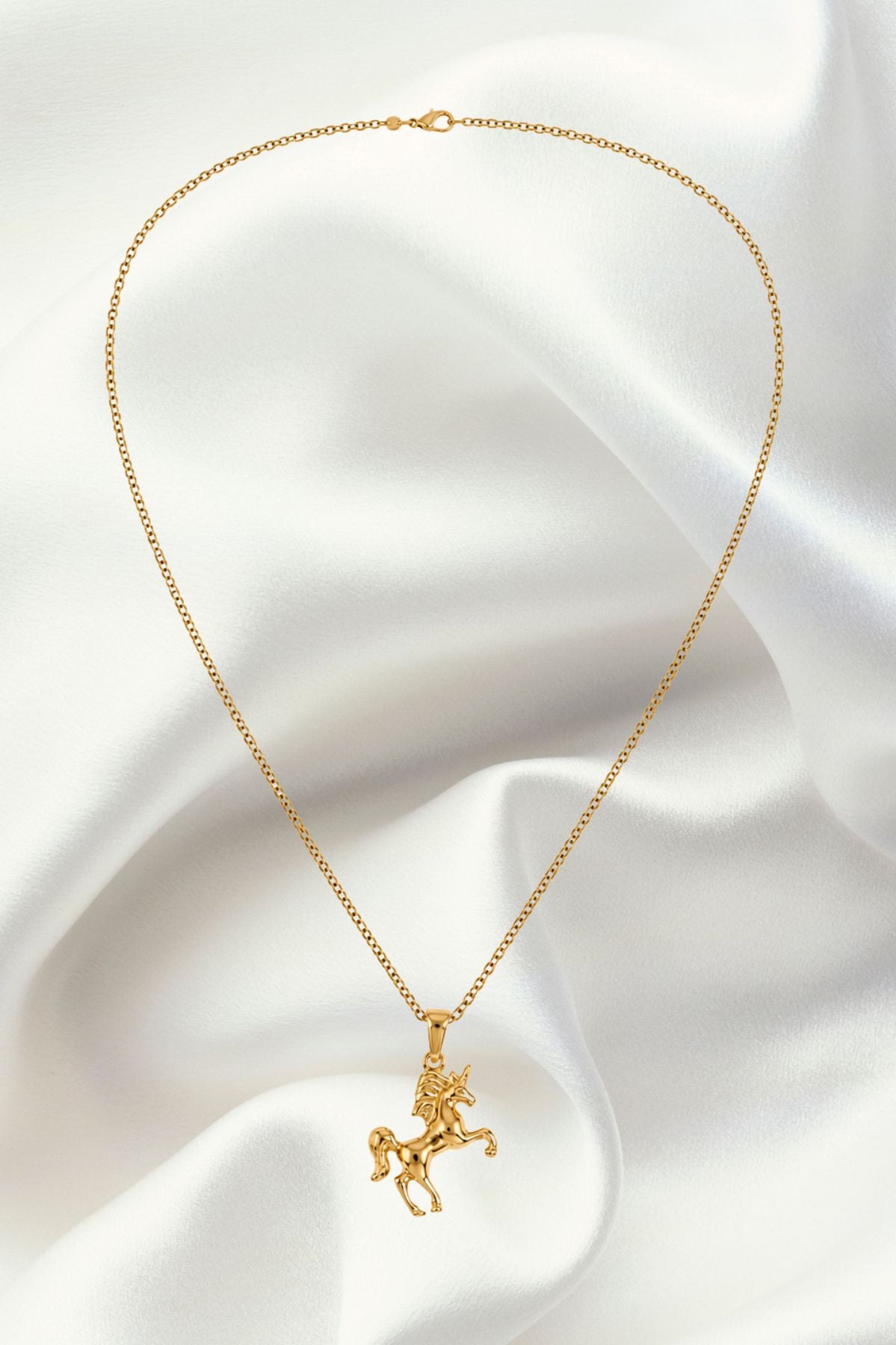 Gold Unicorn Pendant Chain