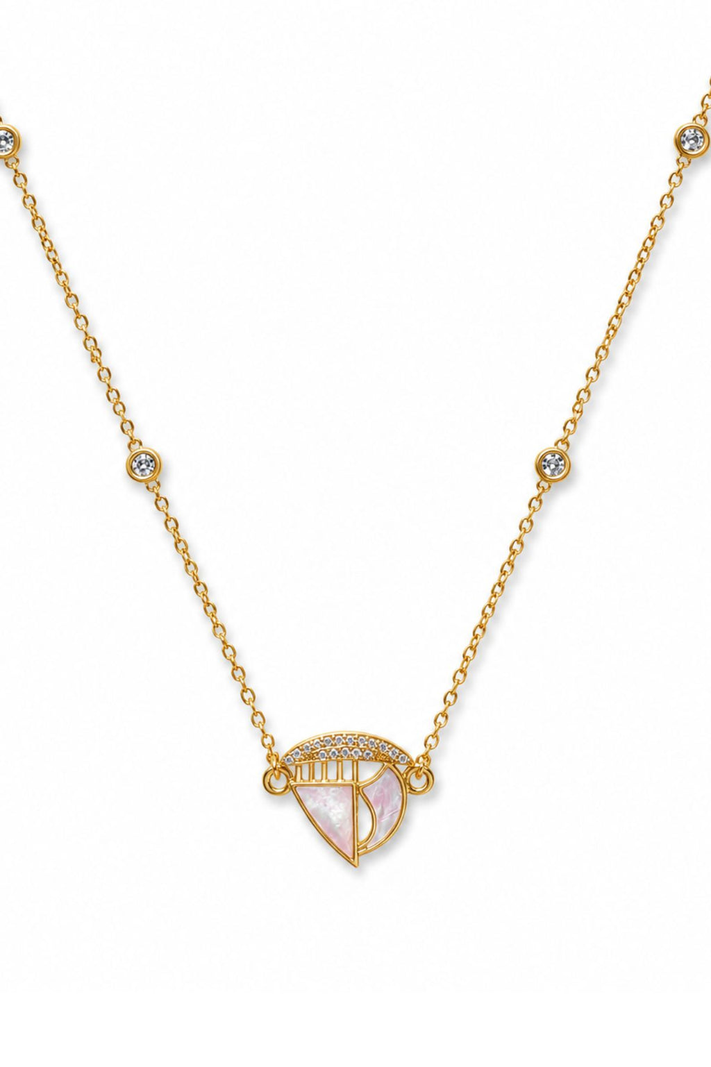 Gold Heart Pendant Necklace