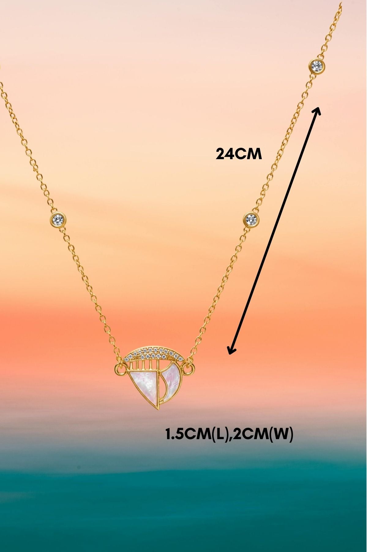 Gold Heart Pendant Necklace