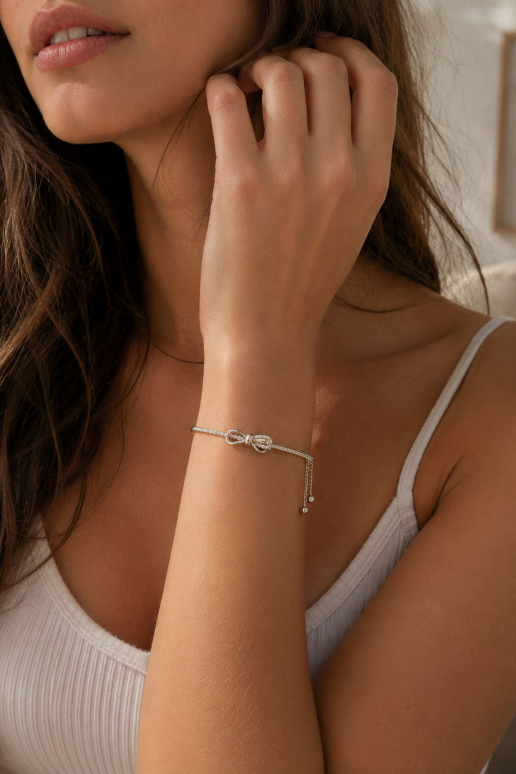 Bowknot & Crystal Accents Bracelet