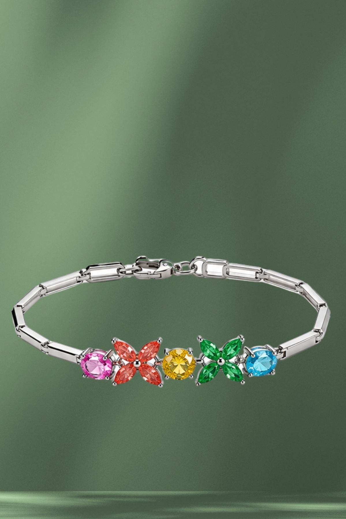 Floral Multi Coloured Bracelet